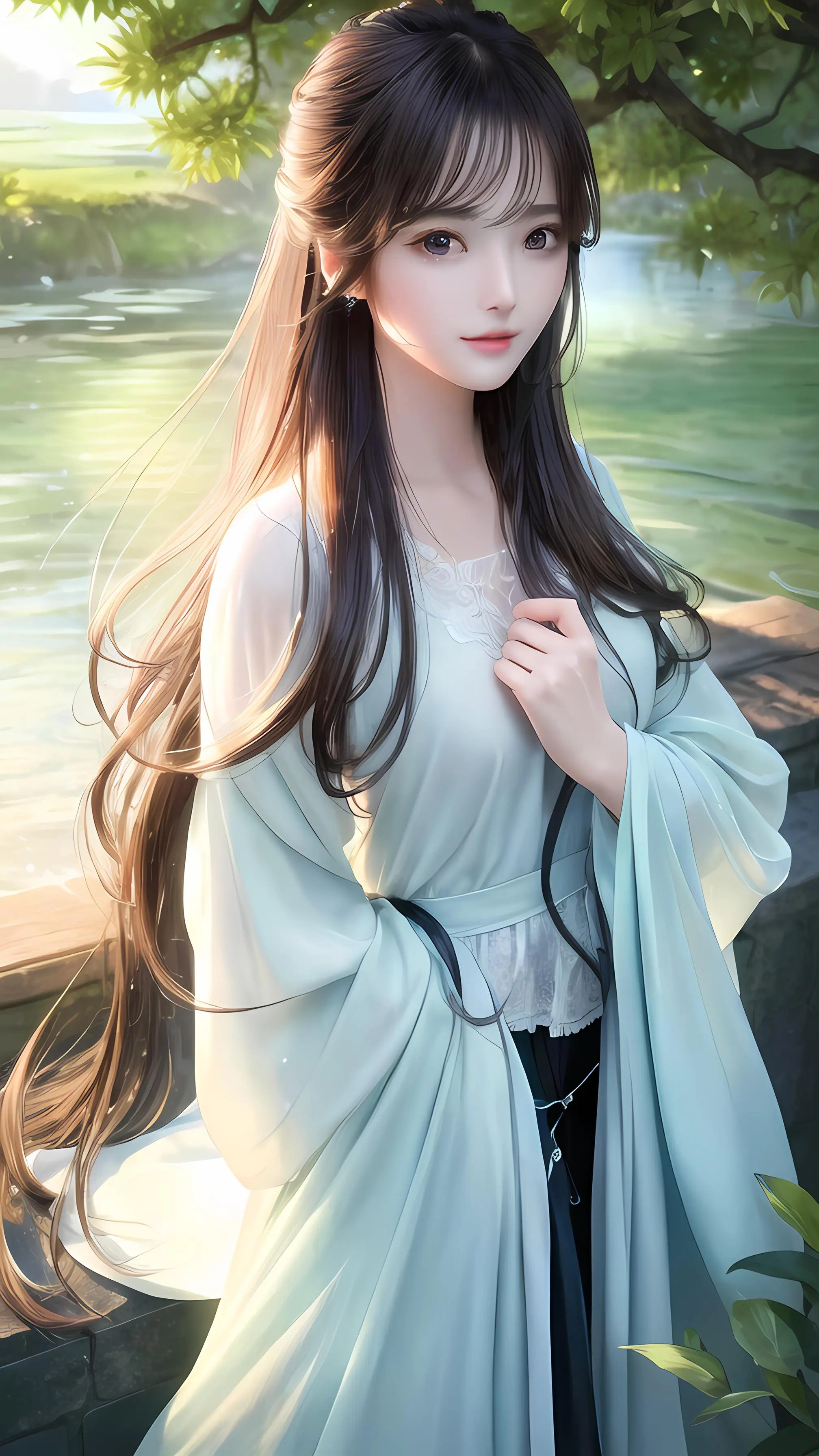 【AI绘画】一双明月贴胸前，紫禁葡萄碧玉圆。