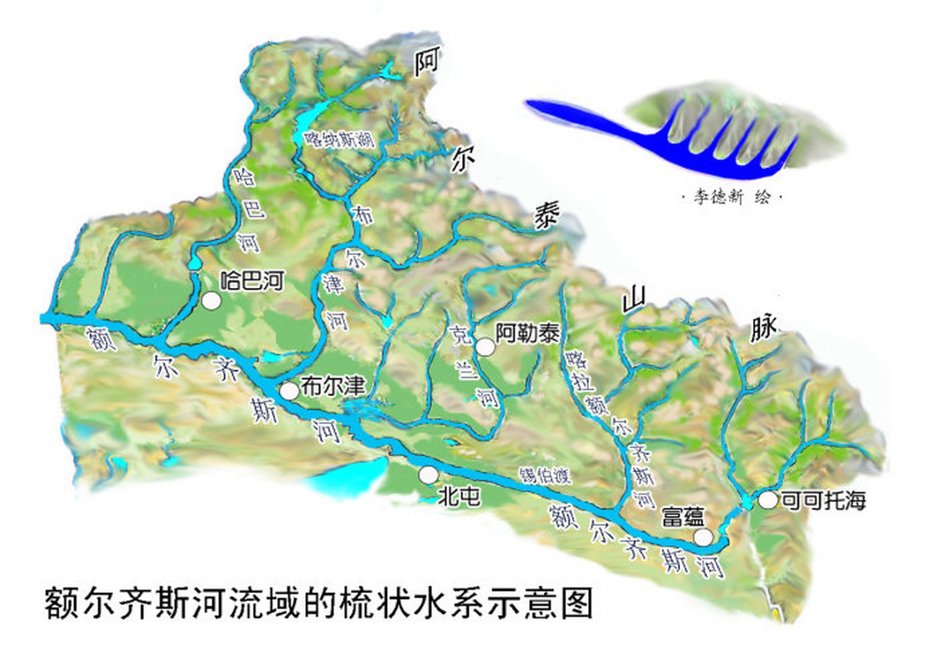 额尔齐斯河,位于中国新疆维吾尔自治区境内,是中国唯一一条向北流动的