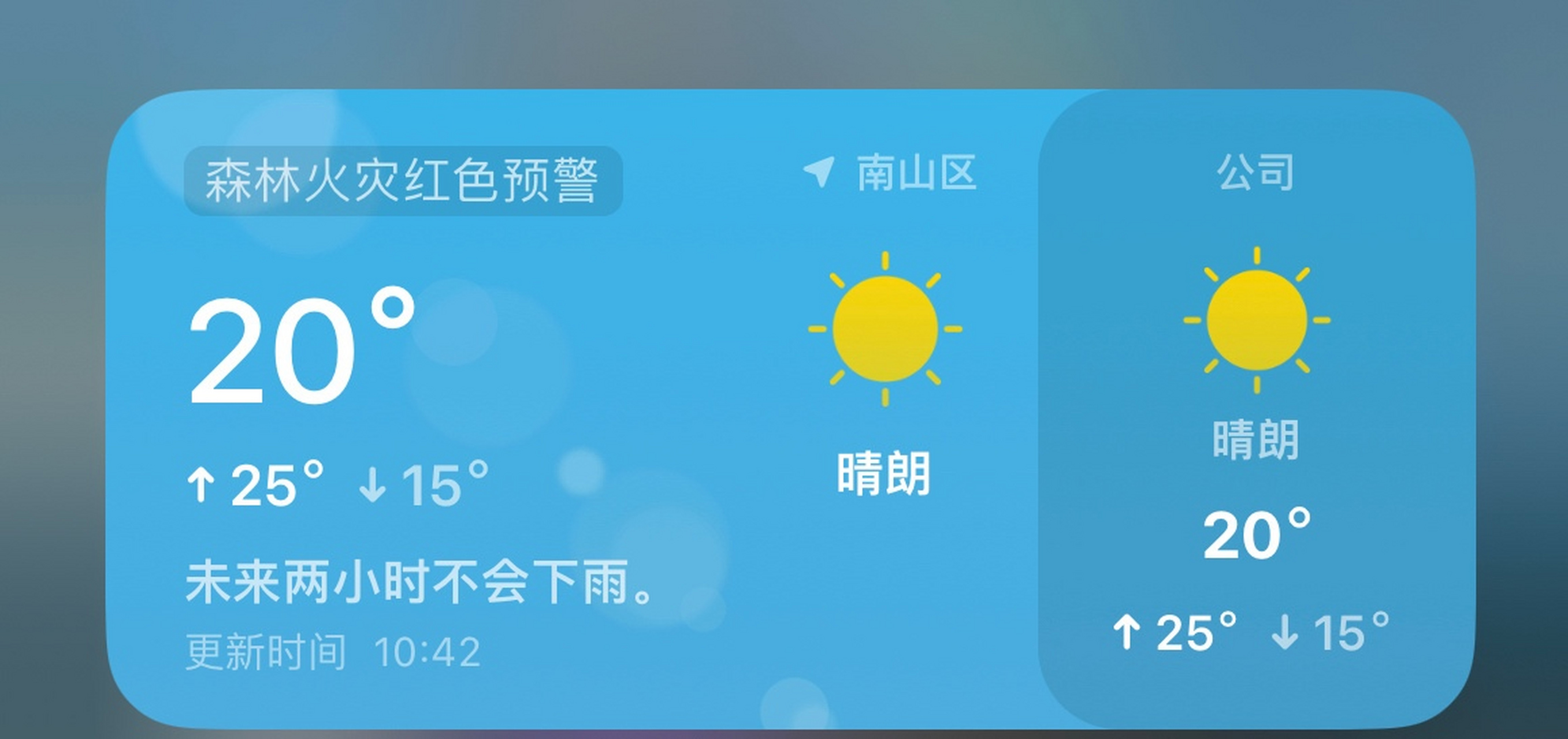 天气组件预报