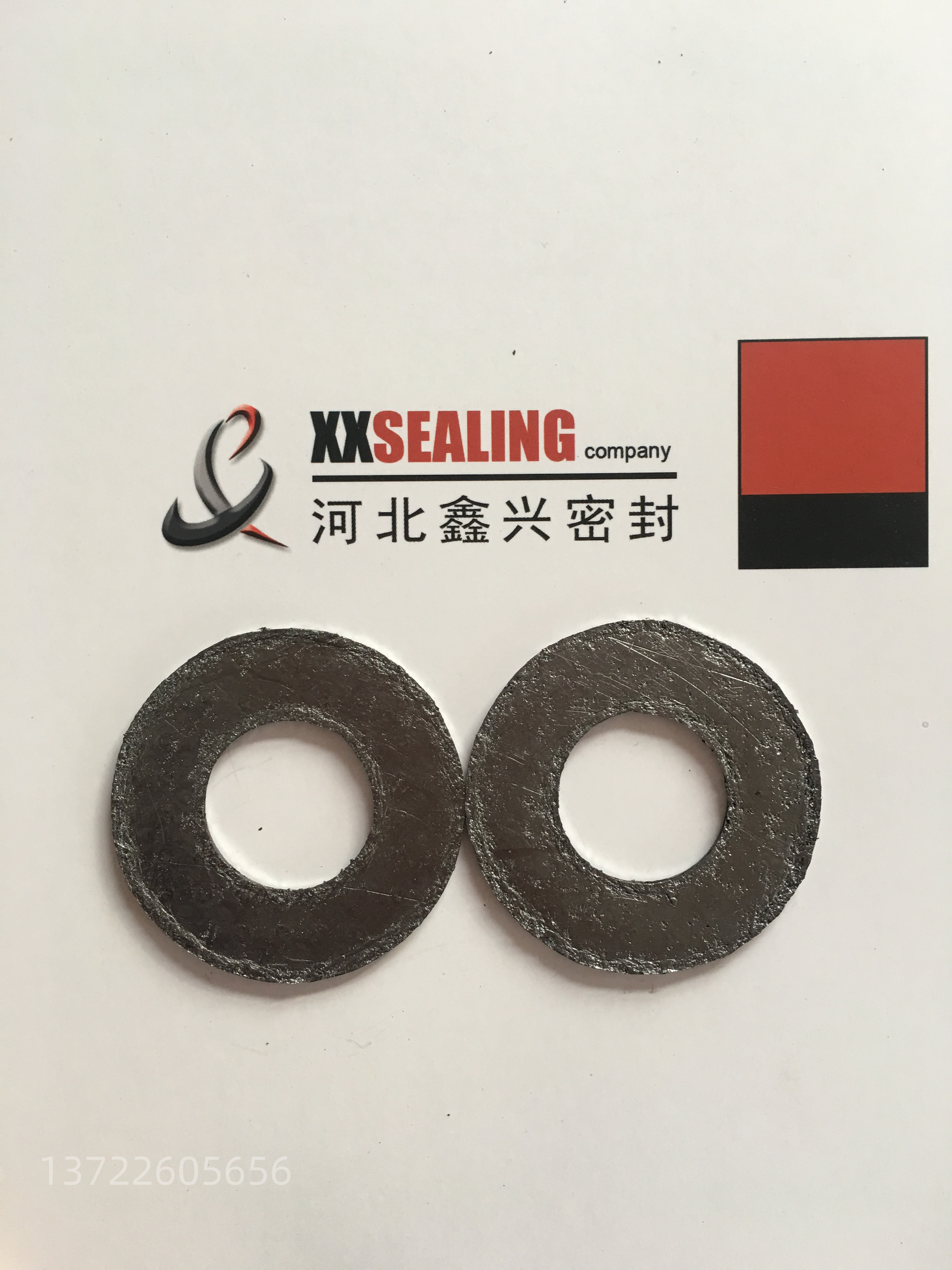 石墨垫片耐高温高压柔性石墨复合垫碳钢304不锈钢石墨增强垫高强