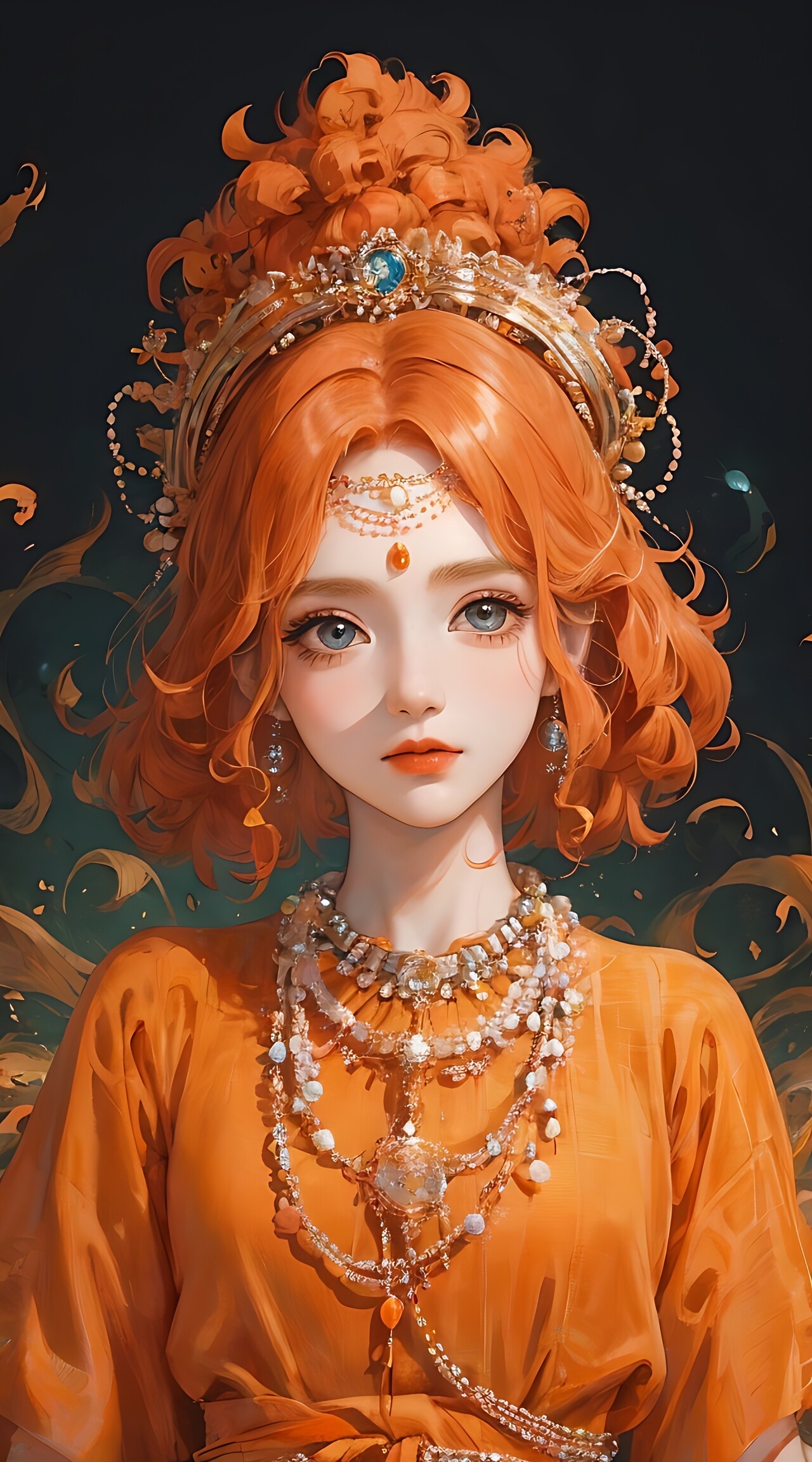 橘系女孩|古风美女|女生头像