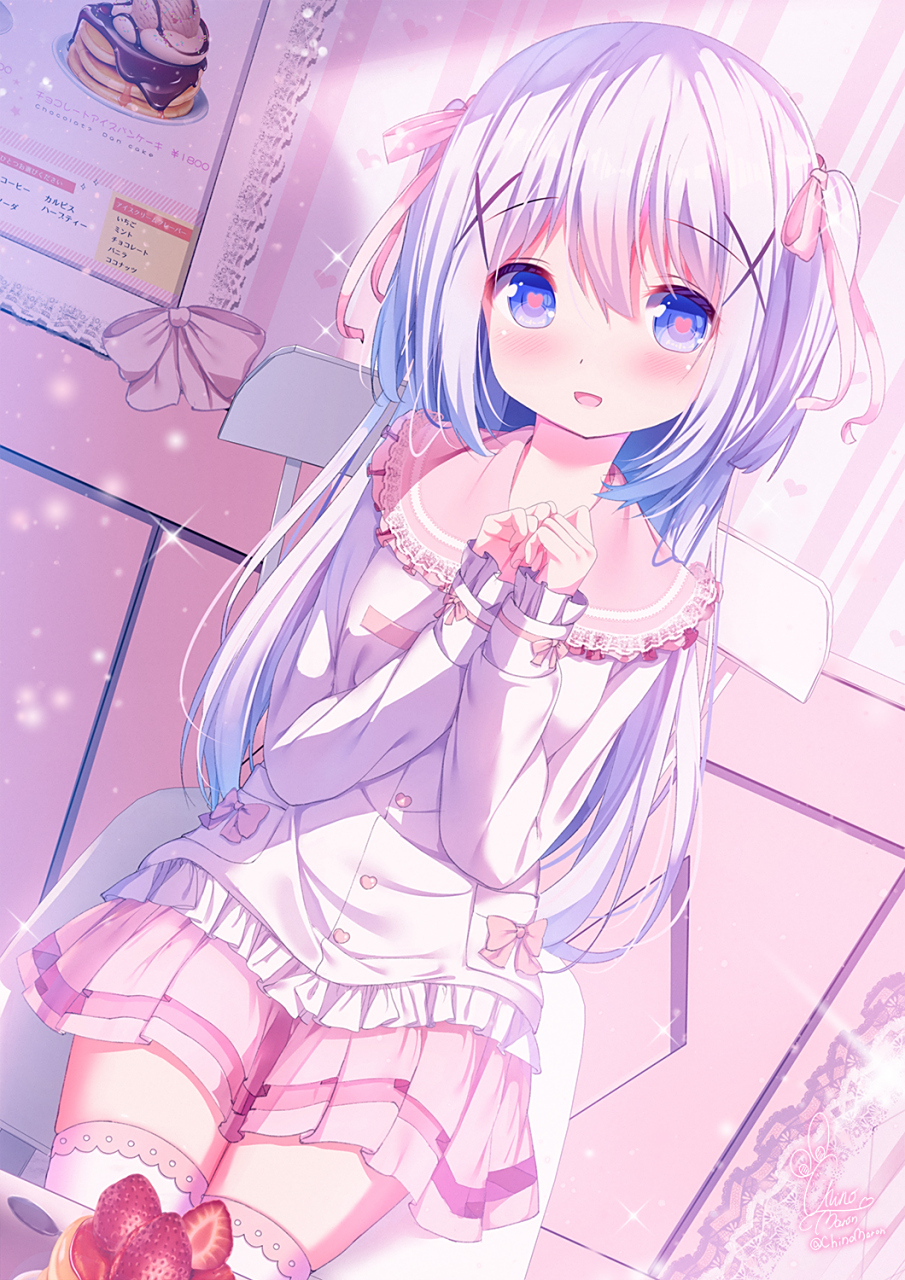 智乃酱真是一只可爱的萝莉 画师:チノマロン#二次元美图# #我爱二次元