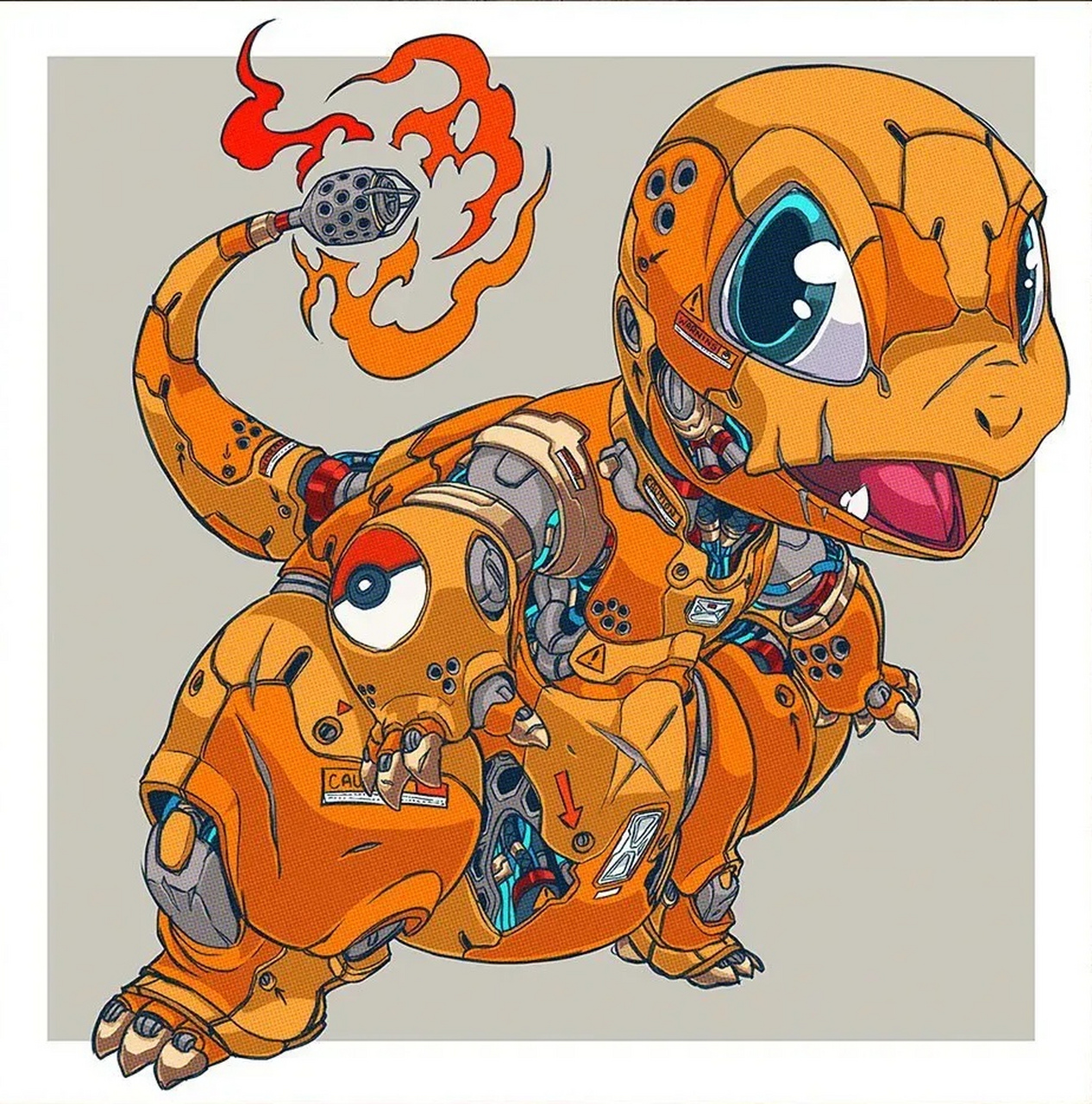 一组别样风格的精灵宝可梦,全员机械化,by clog two.