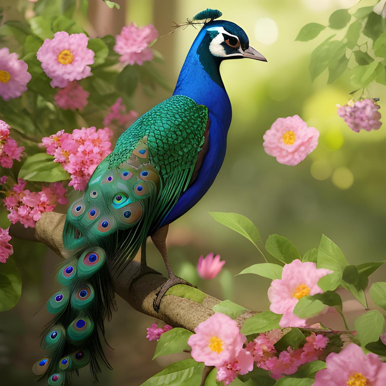 分享一只美丽的孔雀图片(吉祥如意,前程似锦) #孔雀