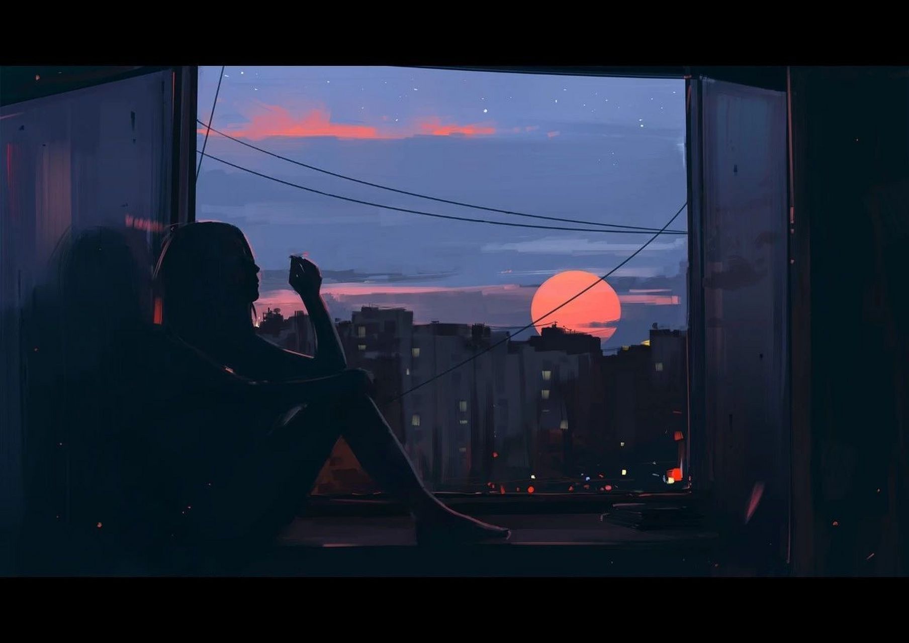 乌克兰插画师alena aenami的简约风场景插画 #绘画欣赏