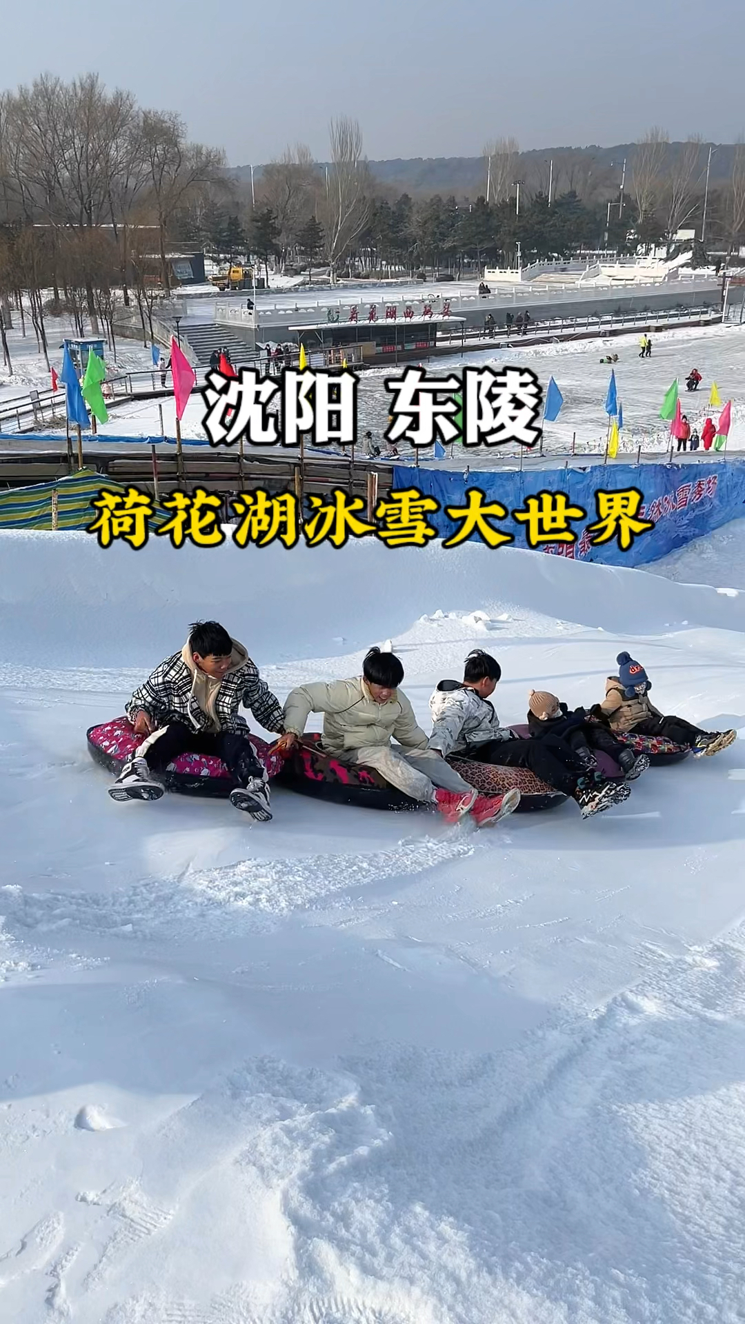 有没有在沈阳东陵公园附近周末想玩雪的朋友,东陵荷花湖冰雪大世界来