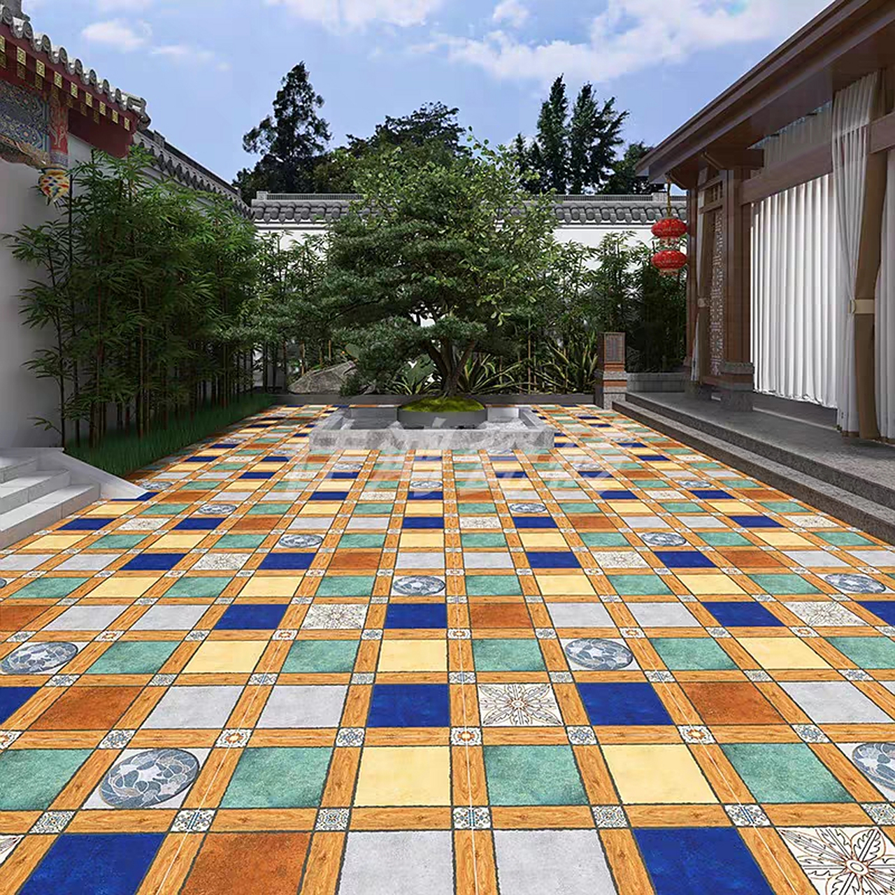 美式复古砖室外院子瓷砖露台阳台花园庭院地砖防滑仿古砖600x600