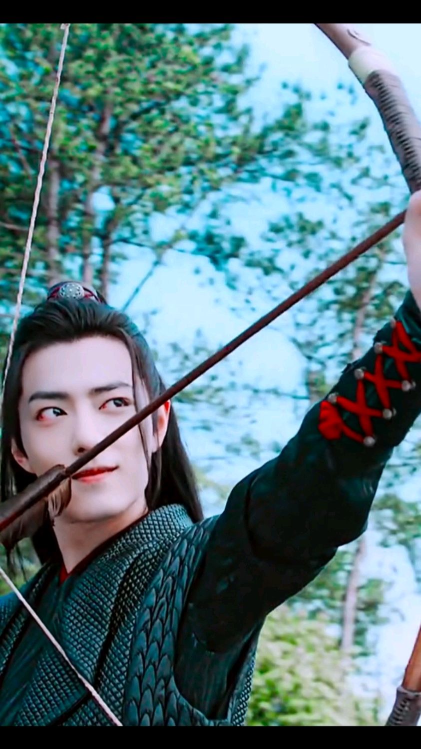 肖战魏无羡射箭太帅了