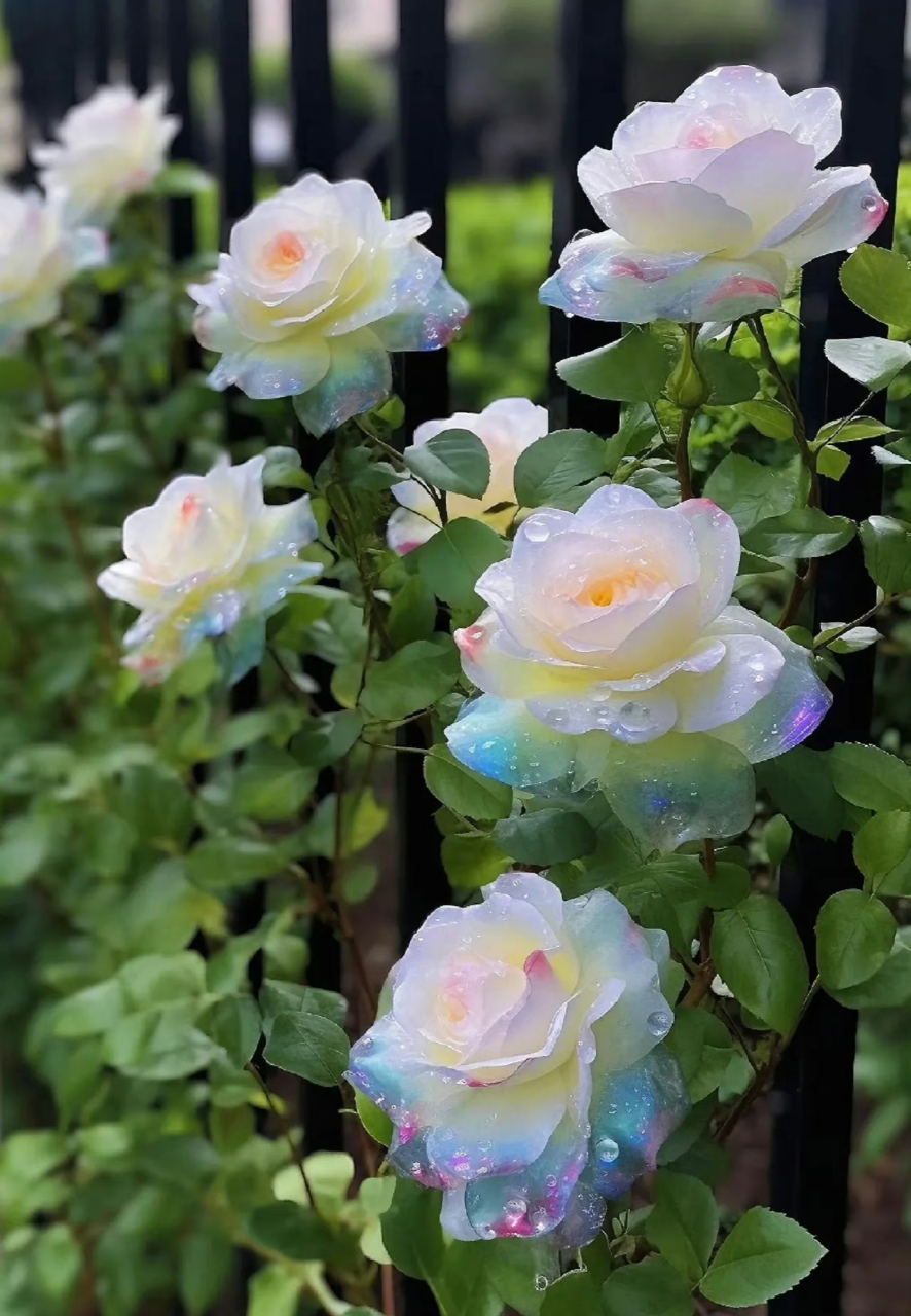 美到心动七彩玫瑰,美不胜收,令人陶醉了!