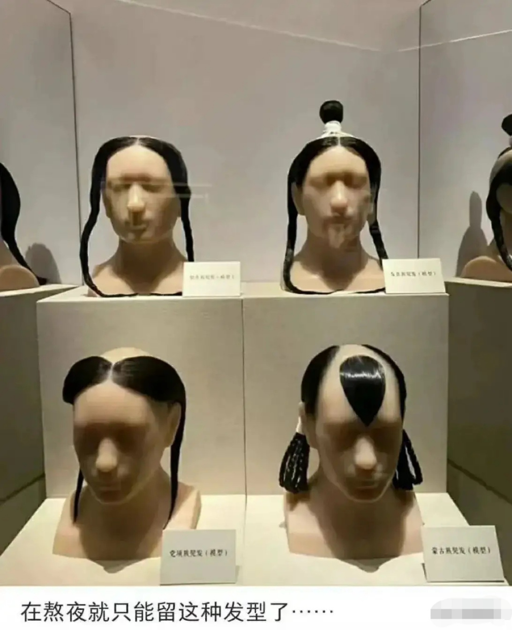 蒙古人是因为熬夜头发才脱成这样的吗?