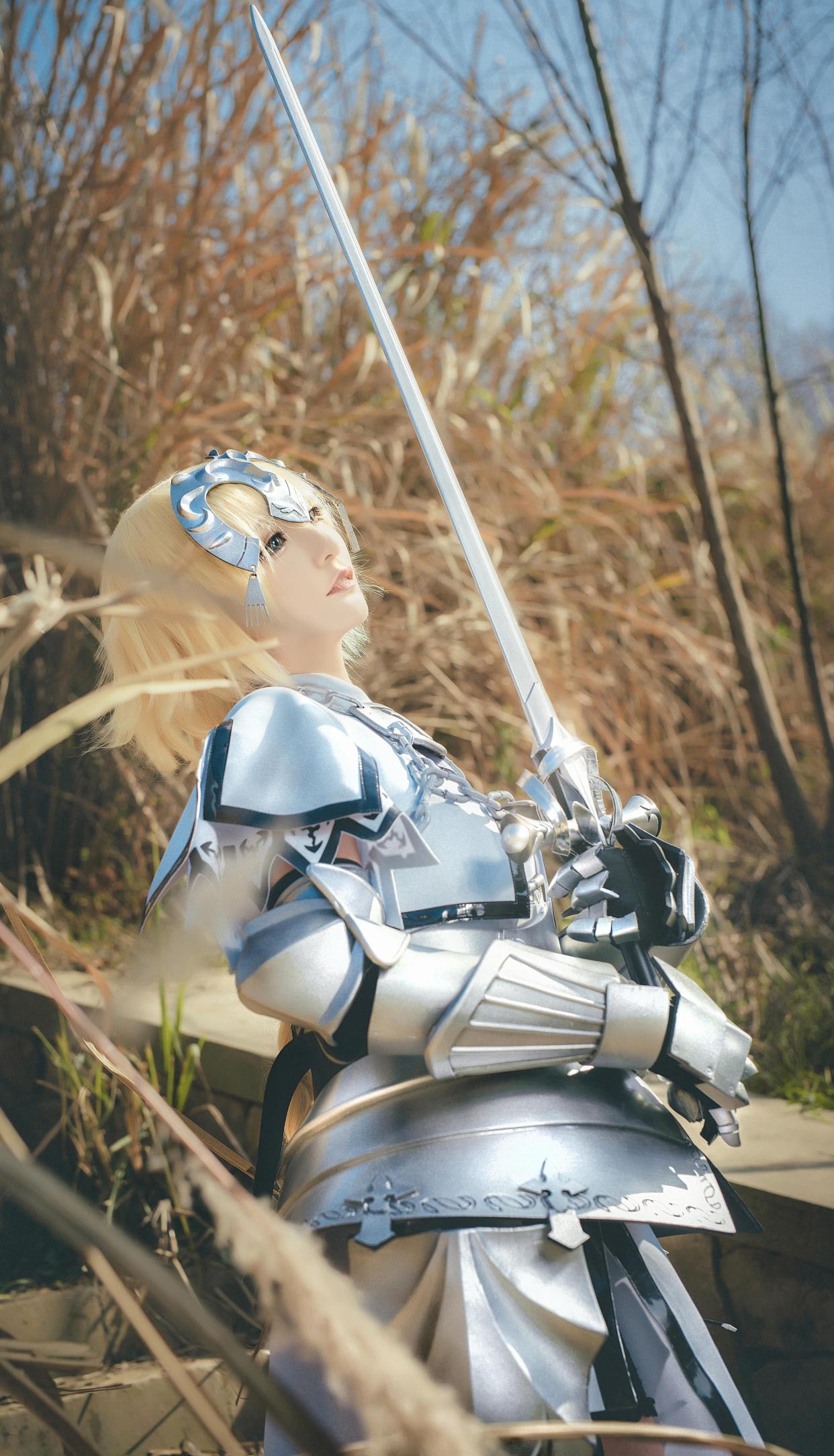 「fate/grand order」cos:白富美cos贞德,网友:果然好看