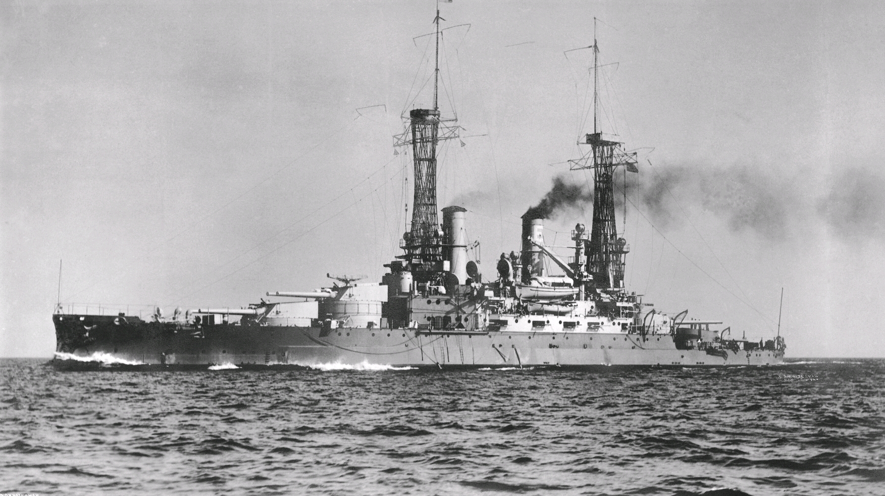 战舰欣赏美国南卡罗来纳级战列舰