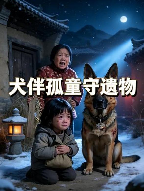 犬伴孤童守遗物
