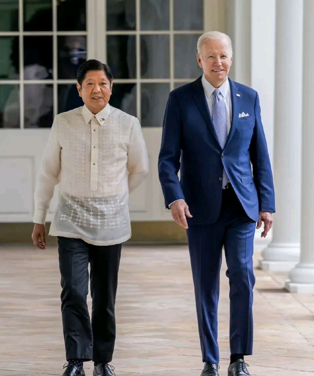 拜登发图,菲律宾总统访美  他重申,若菲律宾在包括南海等地区遭受攻击