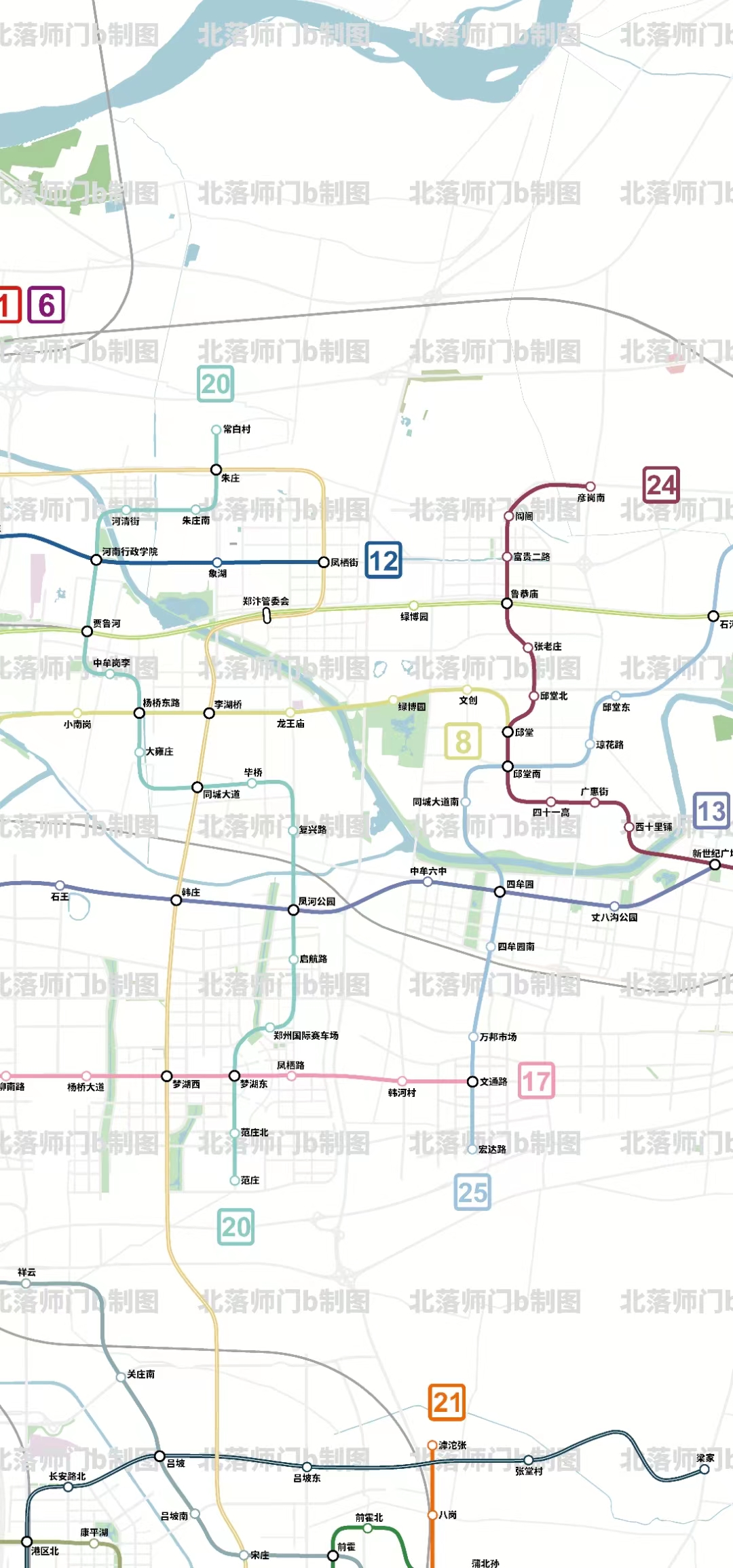 郑州地铁规划图 2030年图片