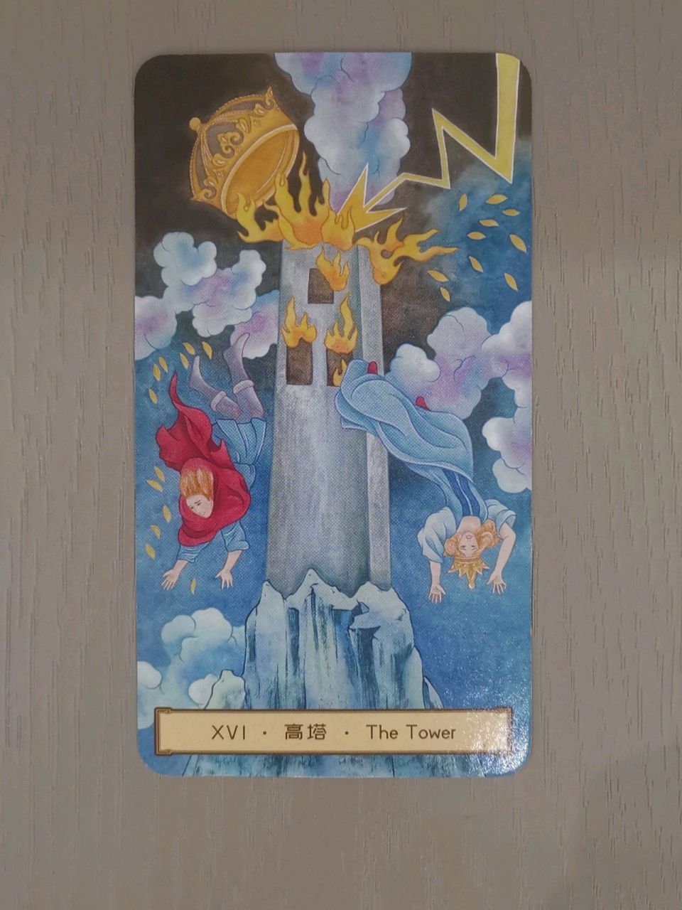 塔罗教学#  16-高塔 正位: 象征生命无可避免的改变.