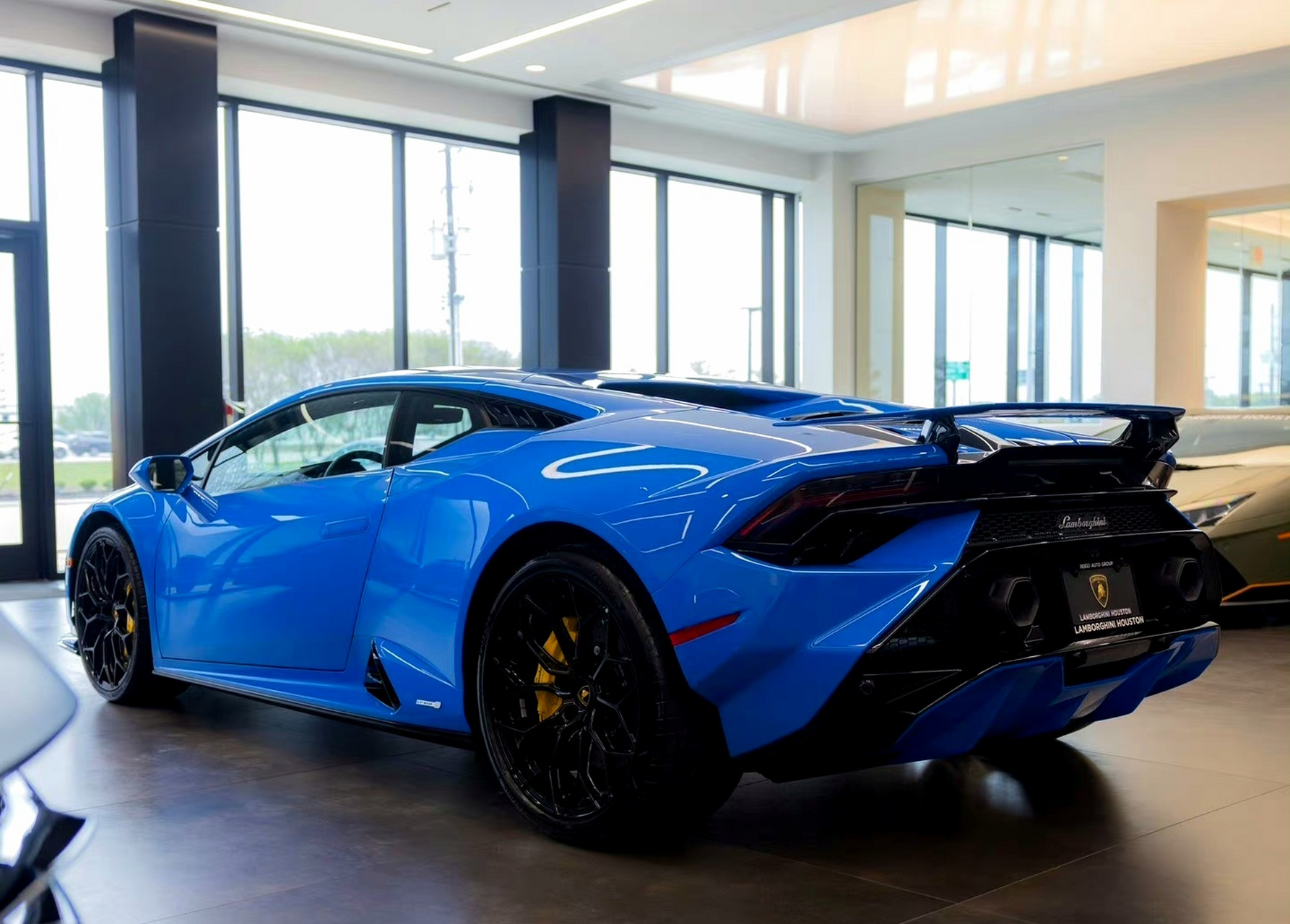 兰博基尼 蓝色huracan #兰博基尼huracan