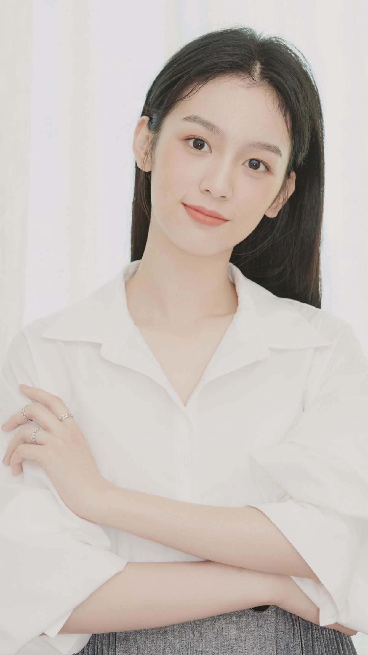 "美少女"周也,甜美可爱,清纯靓丽