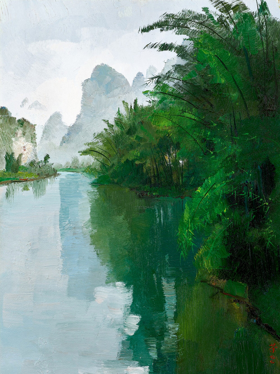 长期从事油画民族化实践,其油画清晰,明快,富有民族特色和抒情意味.