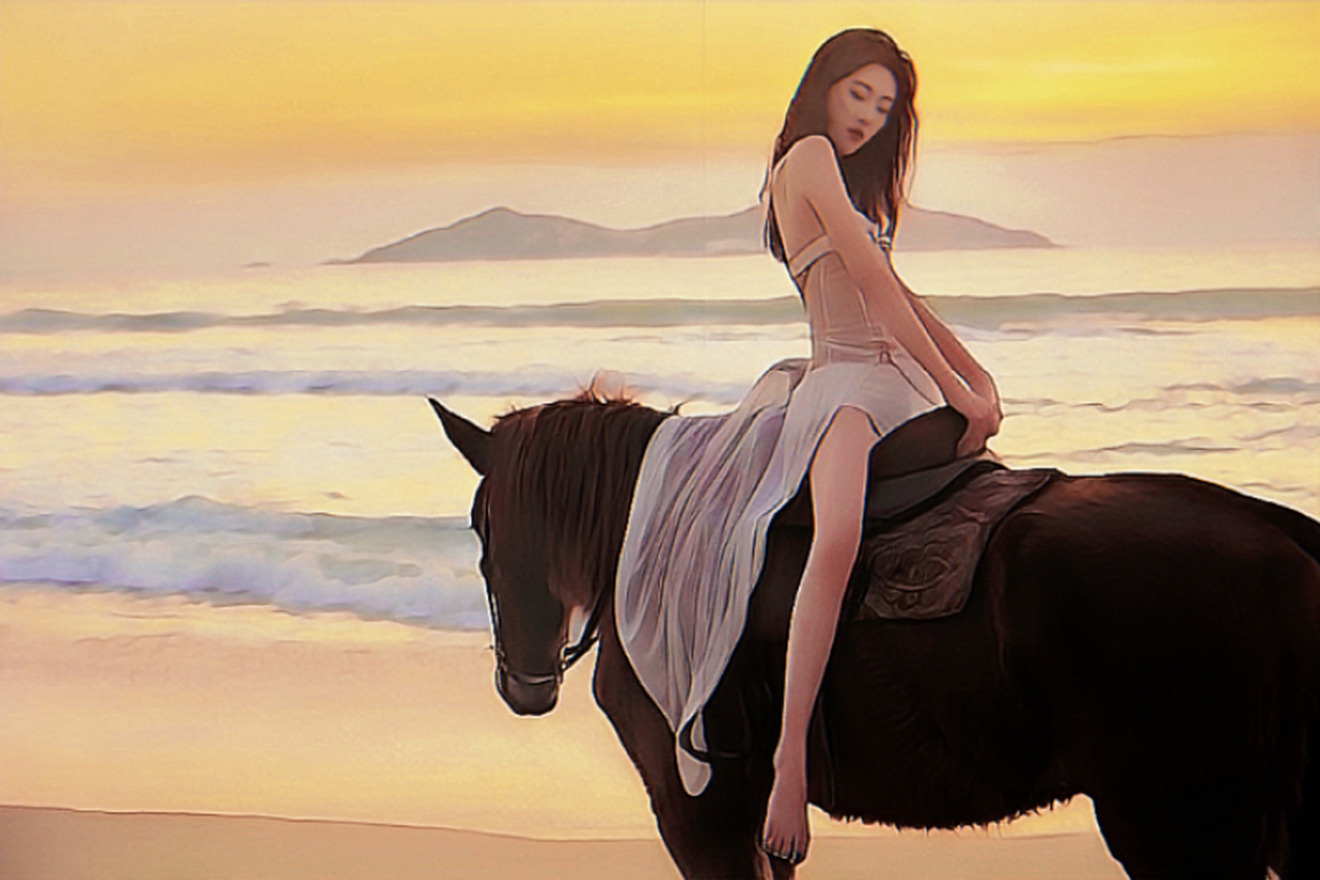 马背上的女人,有着别样的风姿,铁马冰河入梦来,马帅人美痴人醉