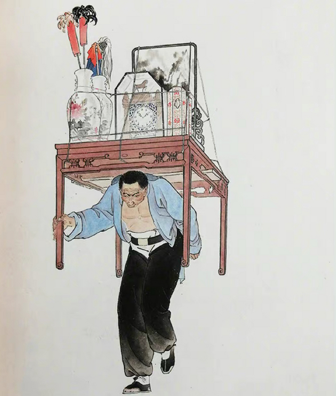 窝脖儿,老北京中的一种老职业,也叫罗锅子,扛肩的,因为长期从事搬运