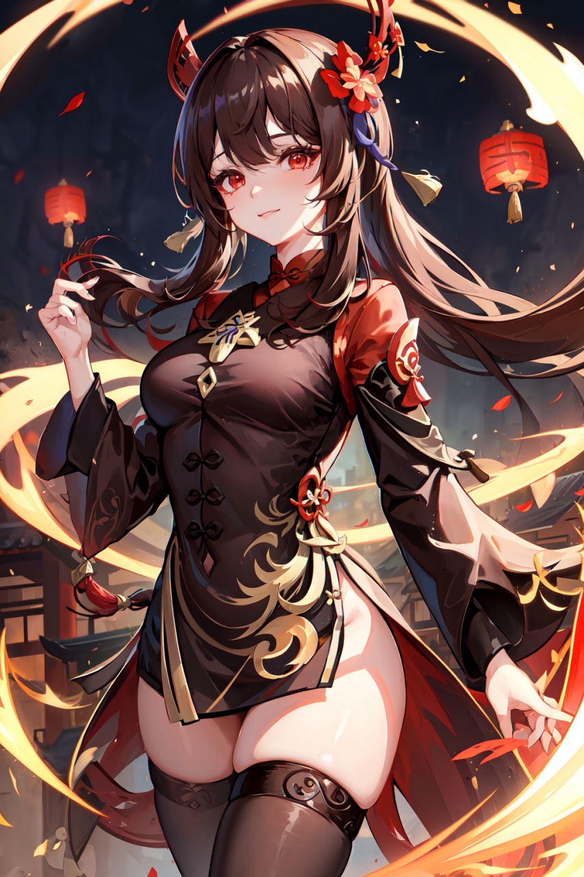 原神美图分享61胡桃 胡堂主理想中的身材[滑稽]