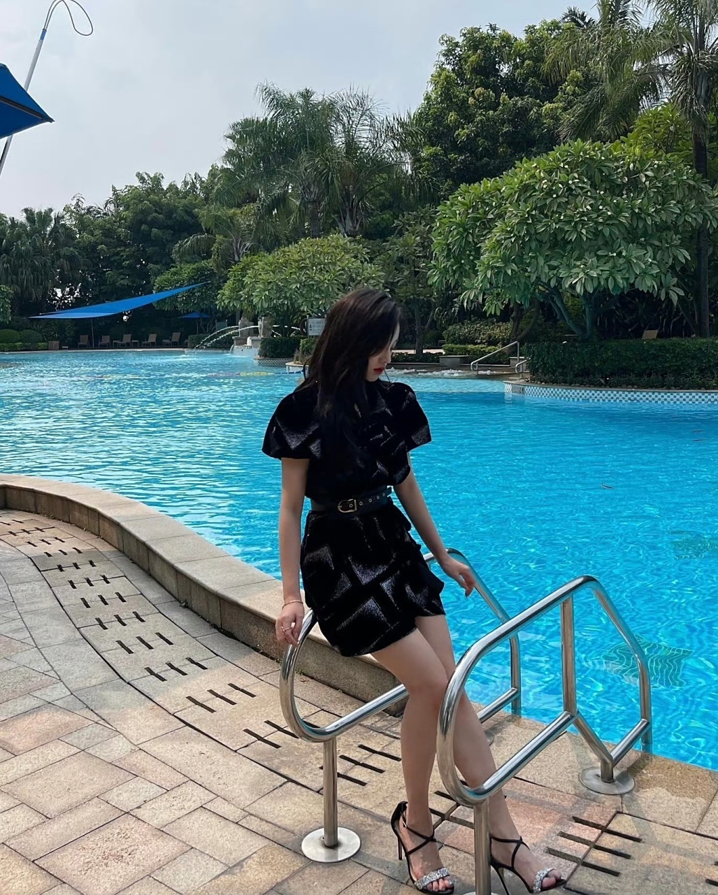 宋雨琦一字带高跟鞋[色] #宋雨琦# #长假读书清单