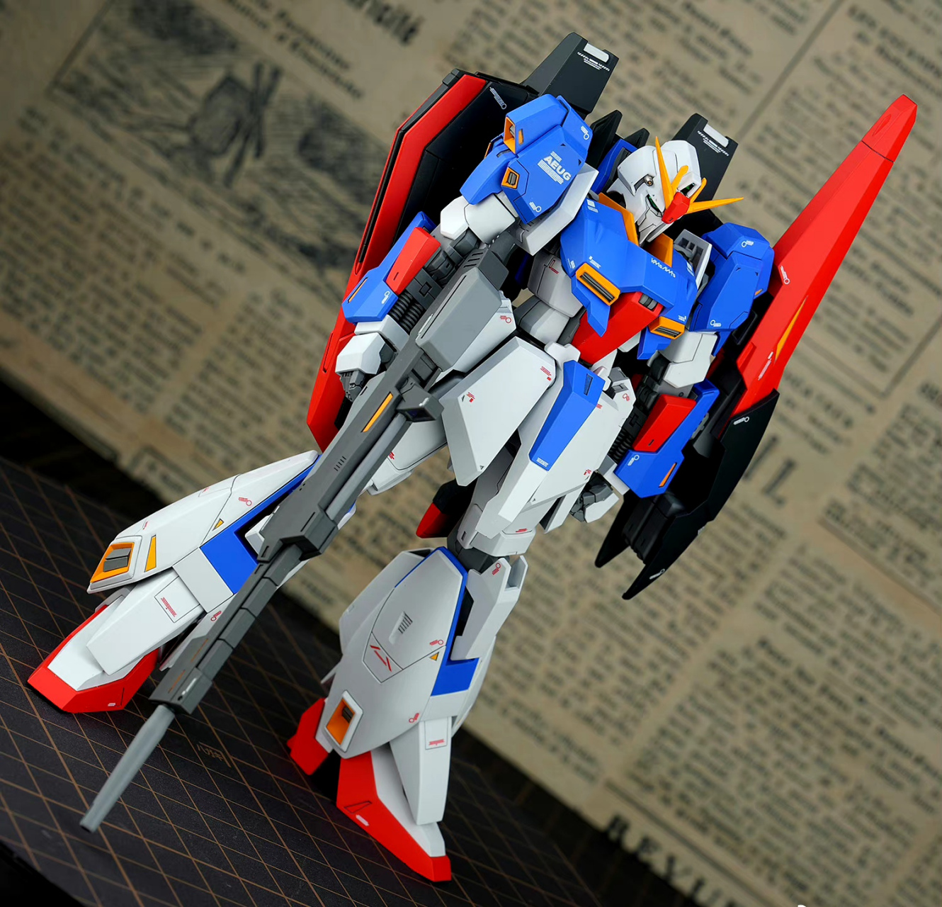 模型欣赏:hguc 新生z高达,by shinshin. #动漫# #高达# #模型