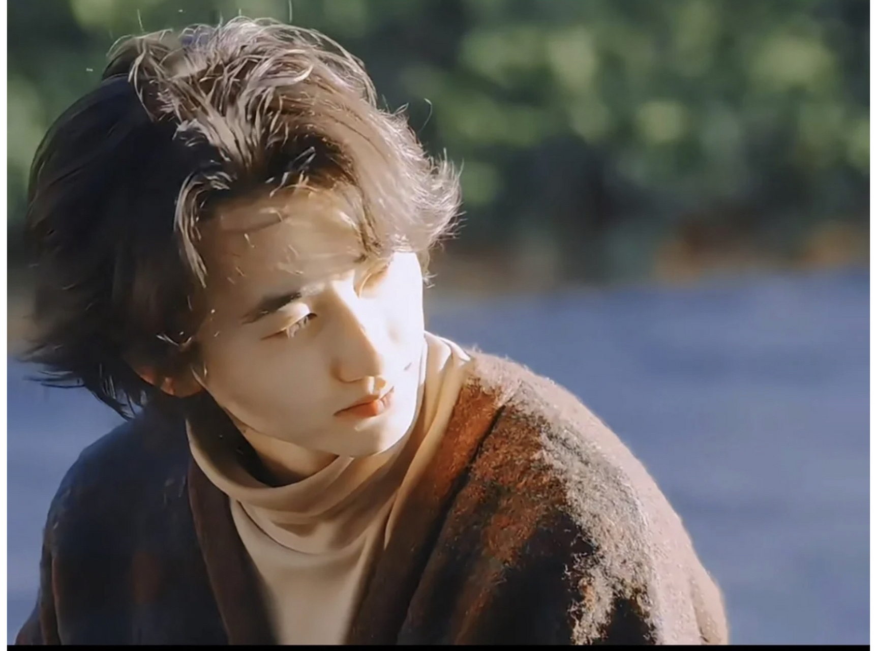 都没认出来他是《小美好》里面的陆扬.长发他和#沈月# 还挺配的.