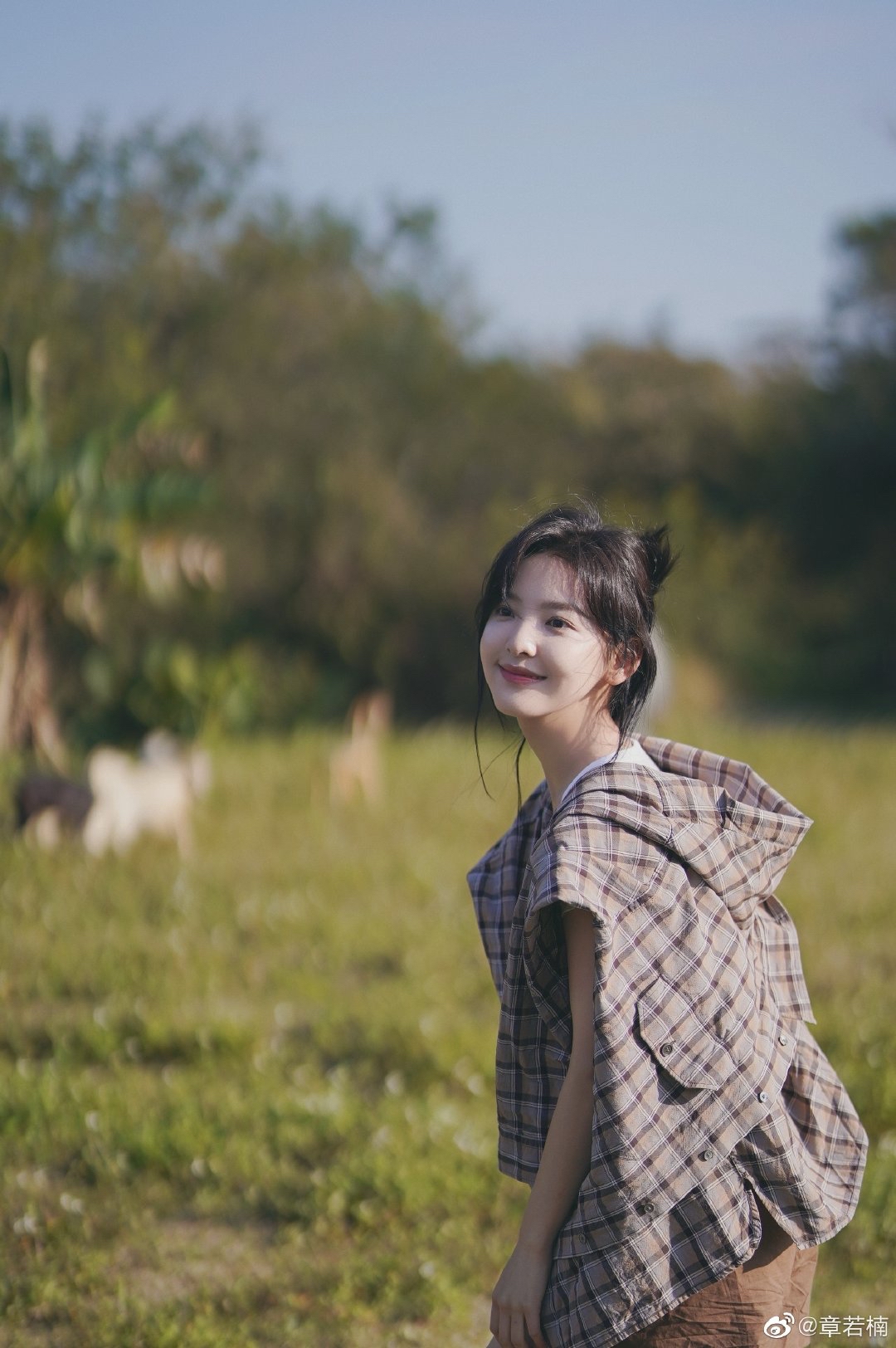 章若楠小清新照,邻家女孩形象清纯