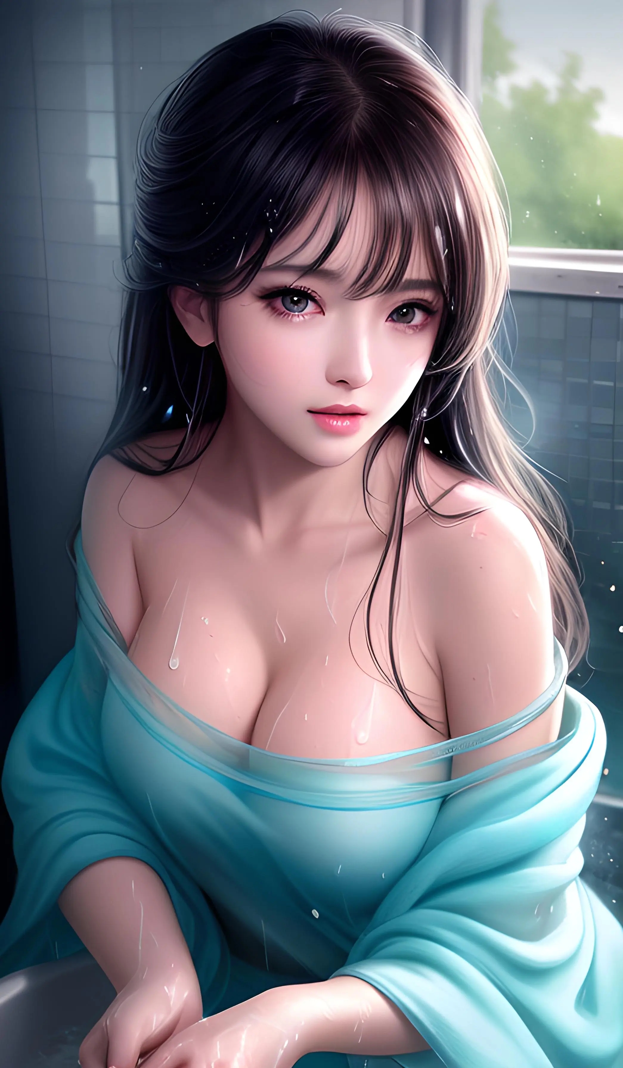 【AI绘画】一双明月贴胸前，紫禁葡萄碧玉圆。