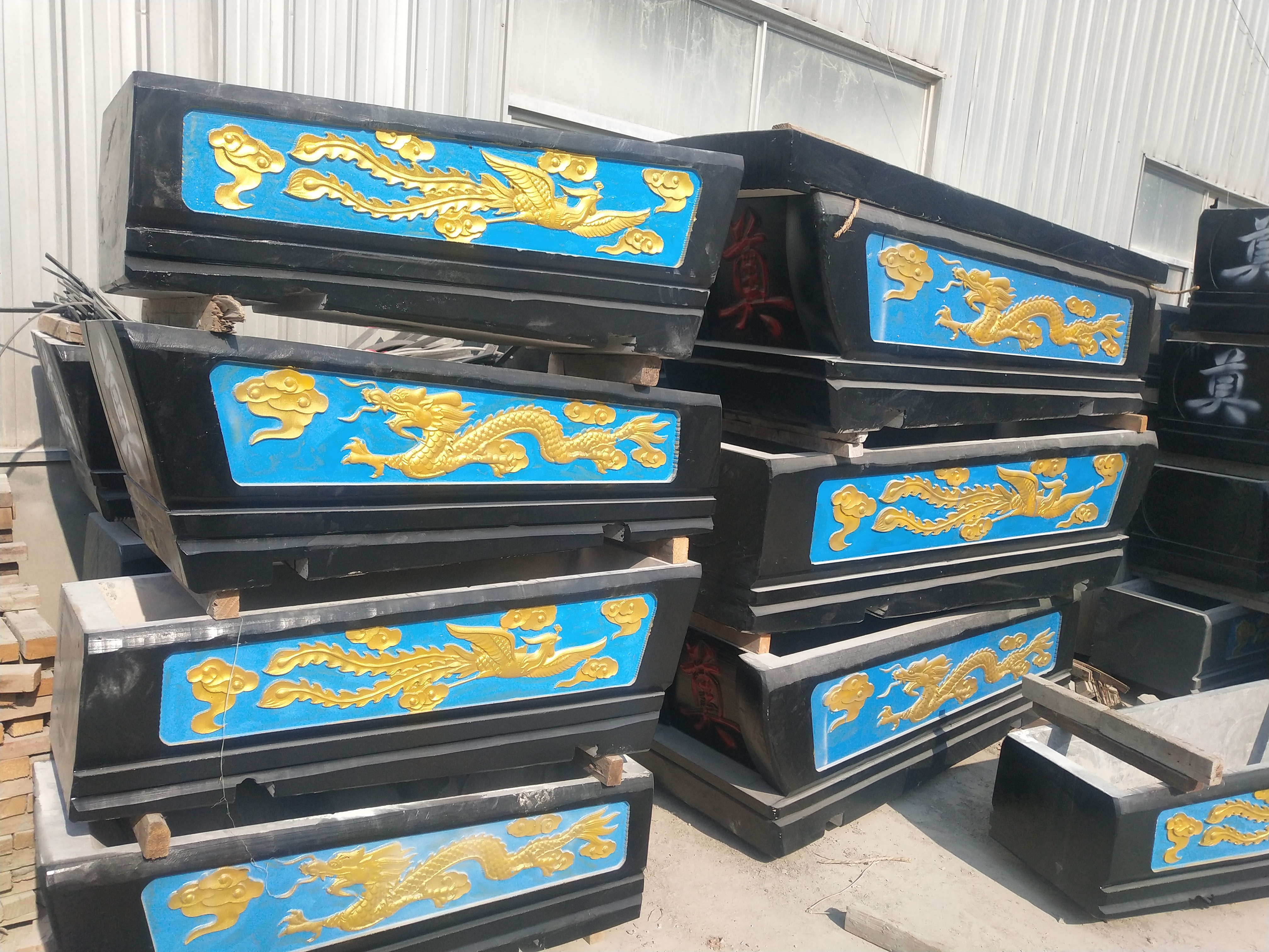 迁坟石头棺材大理石寿材花岗岩下葬