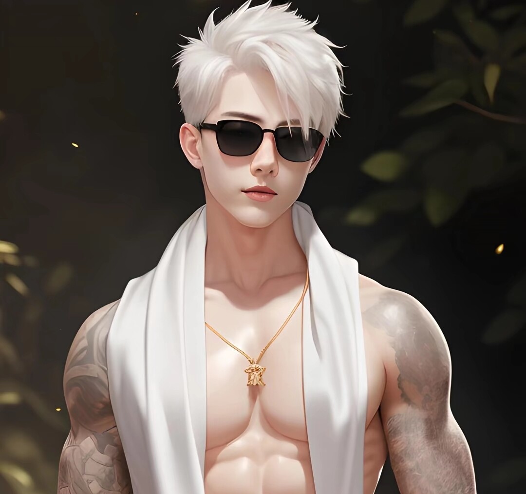 动漫纹身男头像