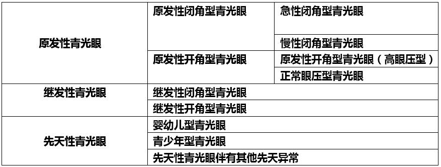 青光眼分类图片