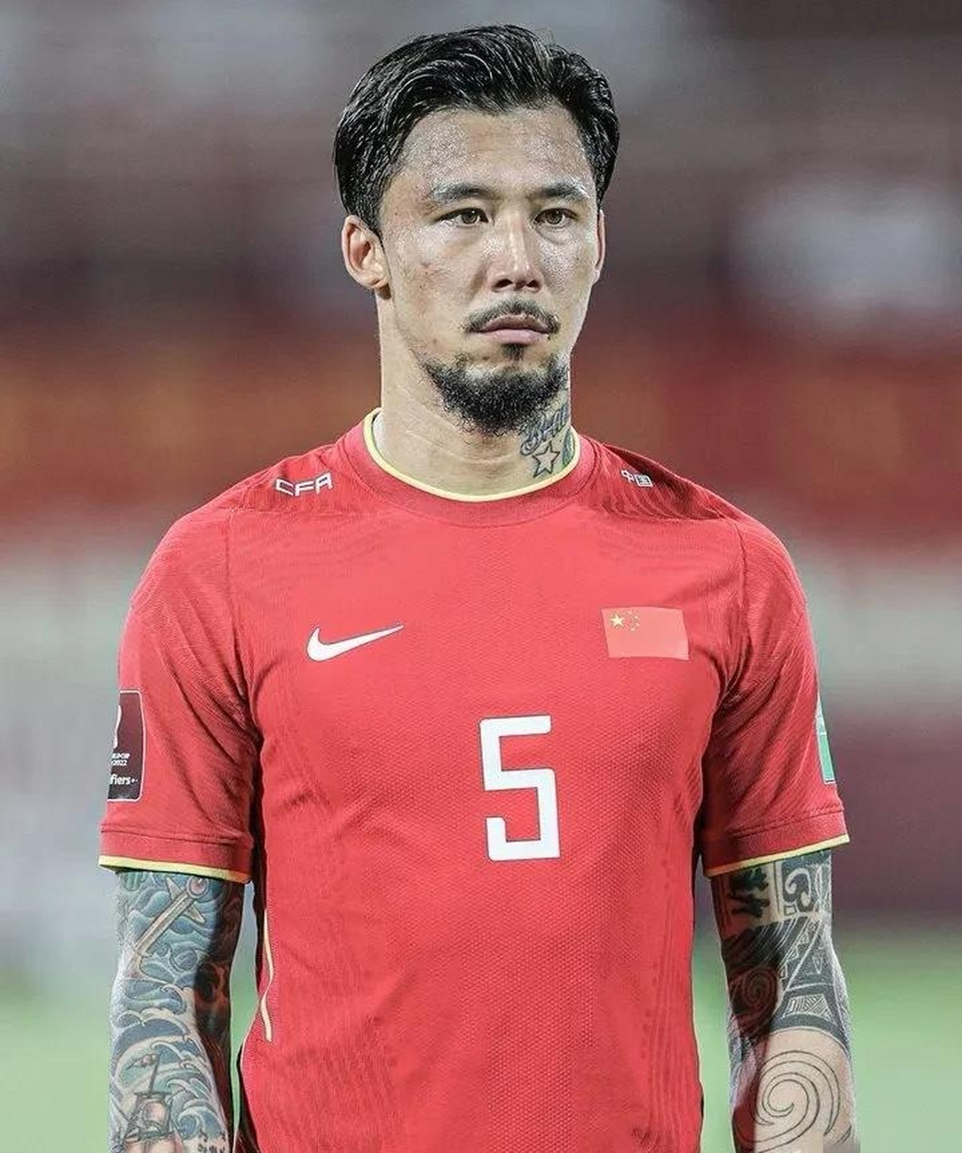 张琳梵身为国家足球队队长,看他这个纹身怎么越来越多了,足协不是明文