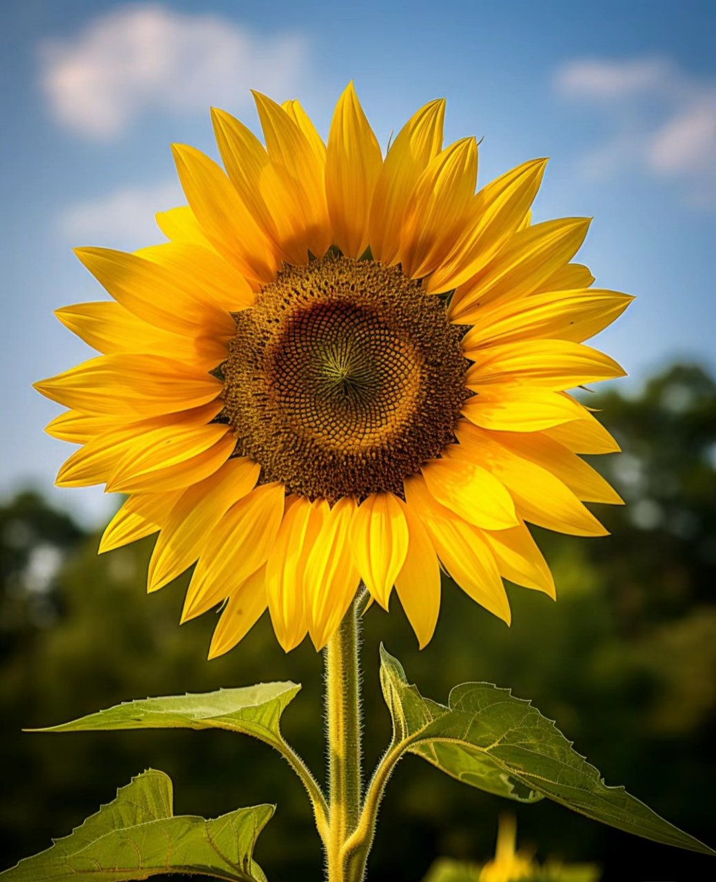 一枝独秀的向日葵#我的旅行日记