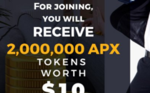 ApeiroX空投2,000,000 个 APX代币（约 10 美元），推荐1人500,000 个 APX代币奖励