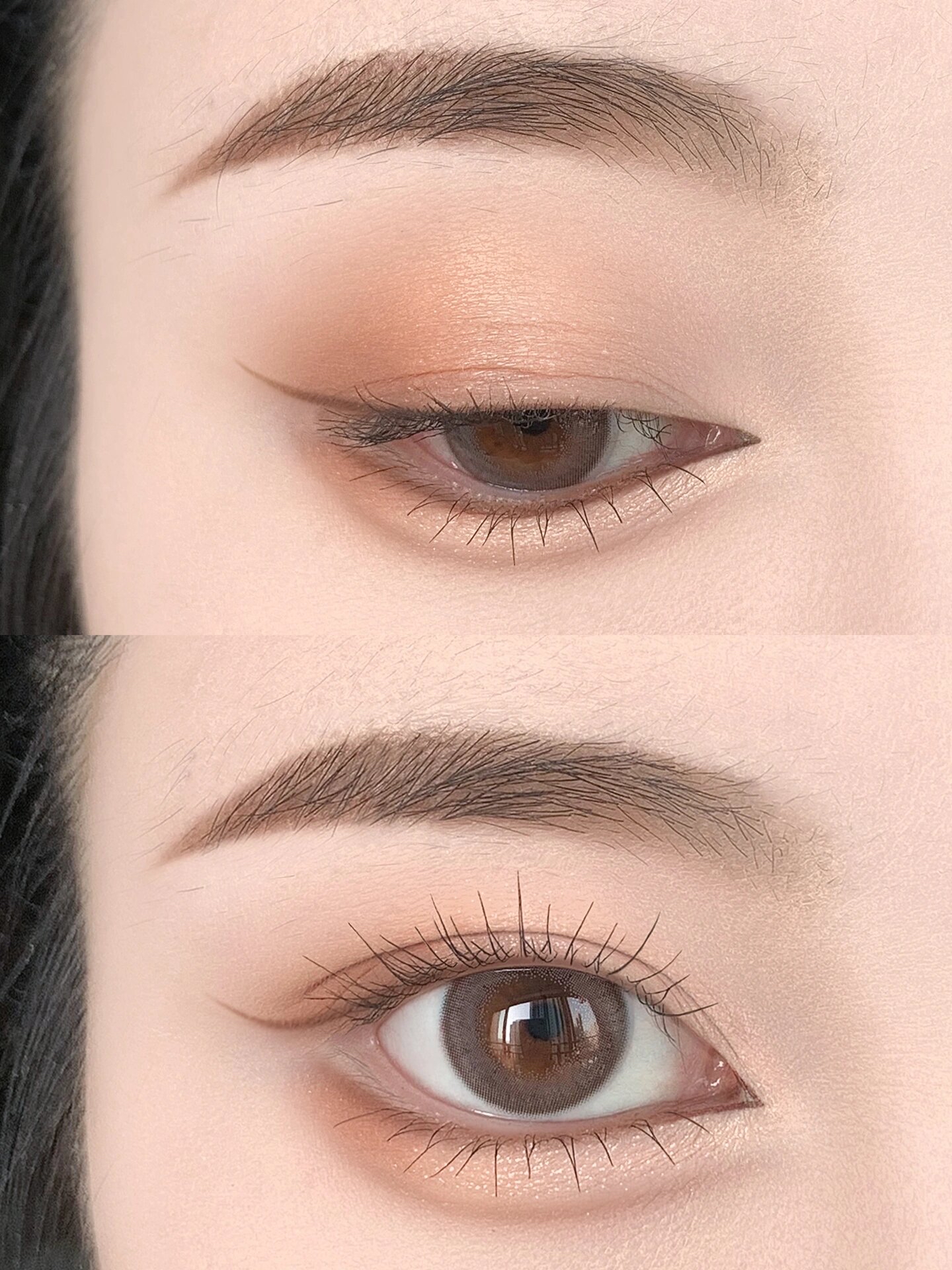 又纯又欲奶油甜杏眼妆