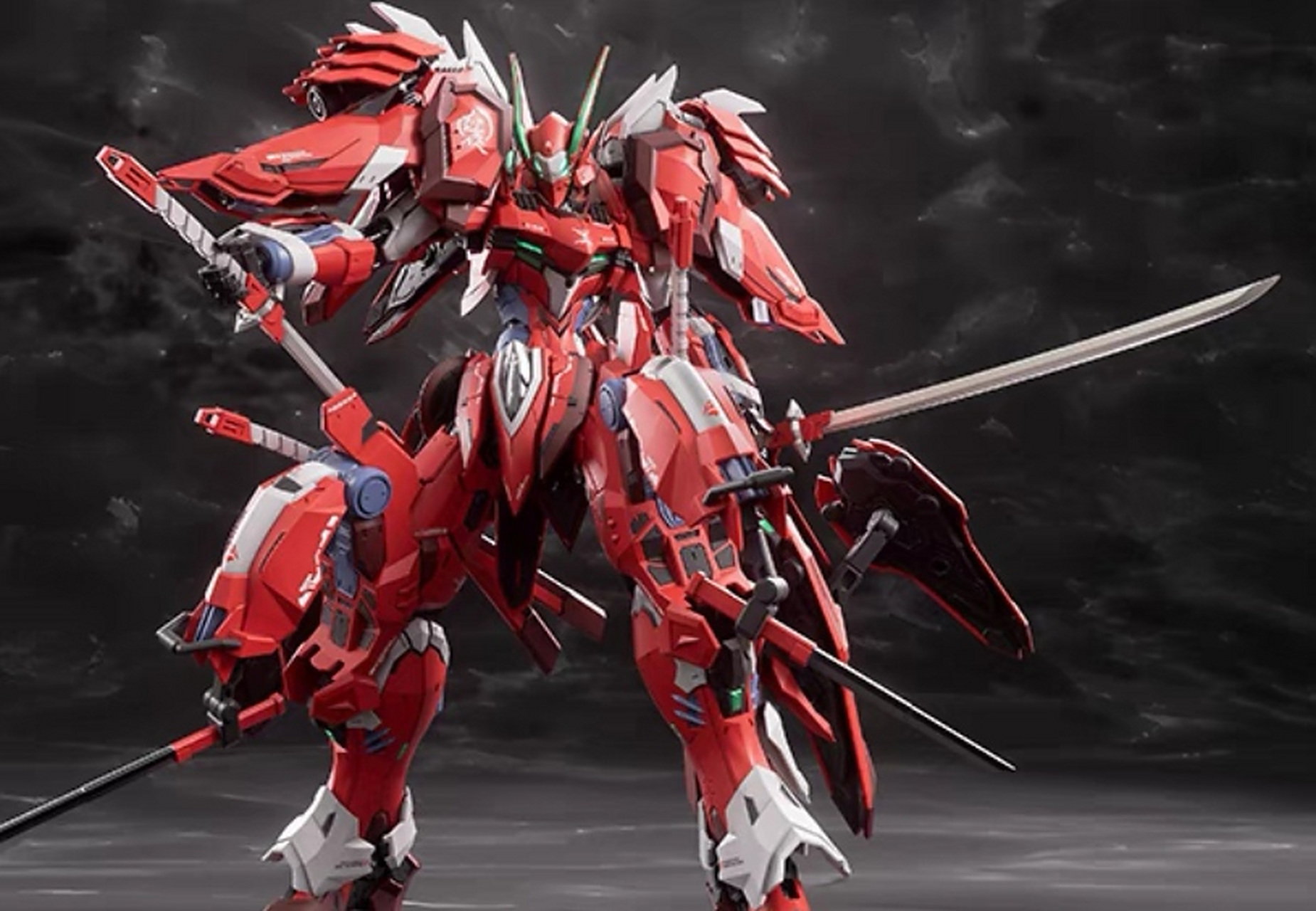 超限猎兵-凯能 红夜达萨可 合金机甲成品 钶动模型玩具摆件积木礼物!