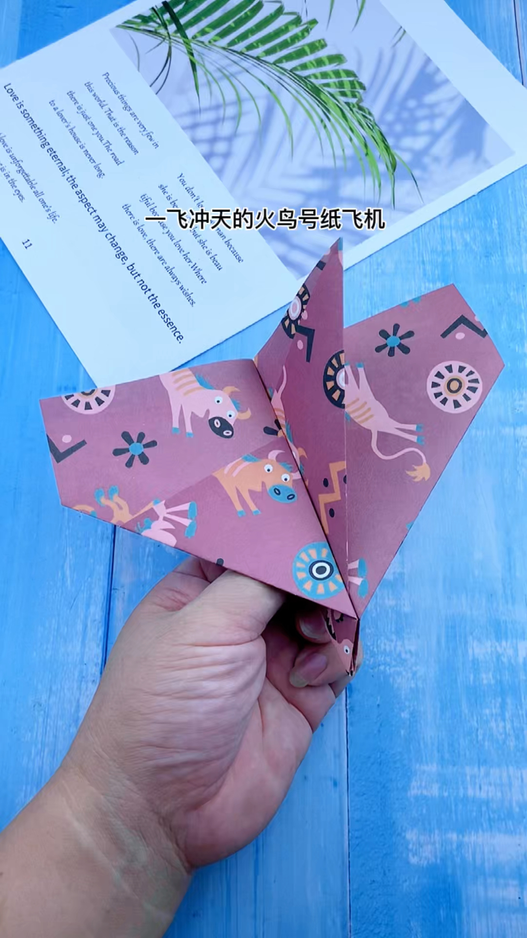 一飞冲天的火鸟号纸飞机