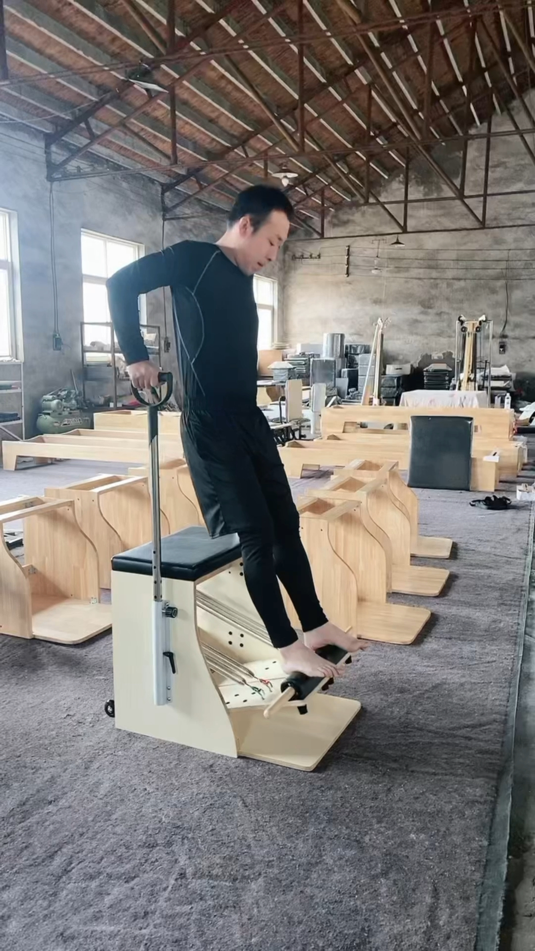 普拉提大器械枫木款稳踏椅 #普拉提稳踏椅 #普拉提大器械私教 #瑜伽馆