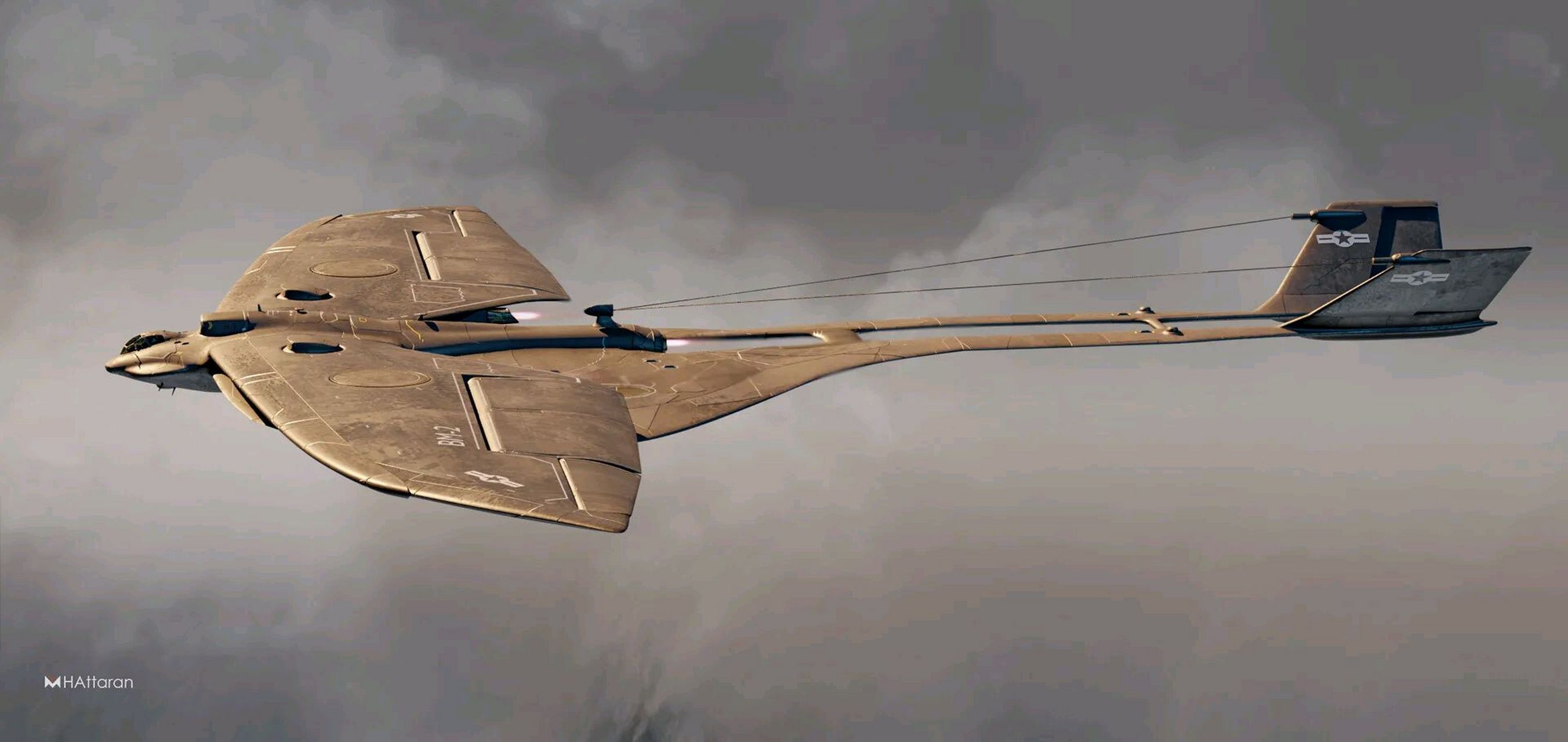 建模欣赏:未来轰炸机,借鉴了凤尾蝶的元素. #动漫# #模型# #科幻