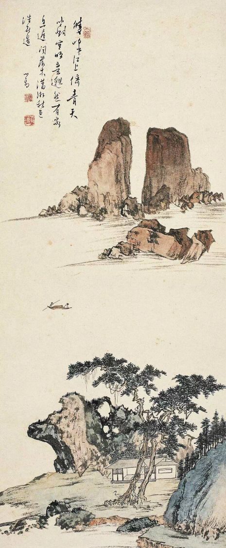 画坛宗师溥心畲山水画作品欣赏