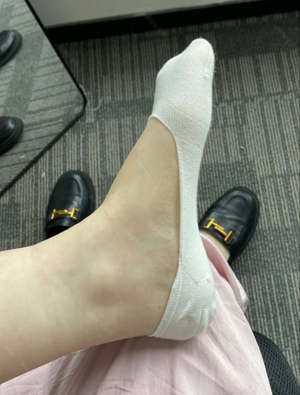 小皮鞋加白船袜 #美脚