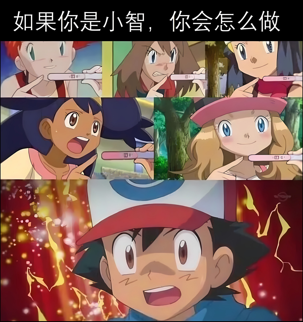 爆笑梗图:如果你是小智,你会怎么选#搞笑