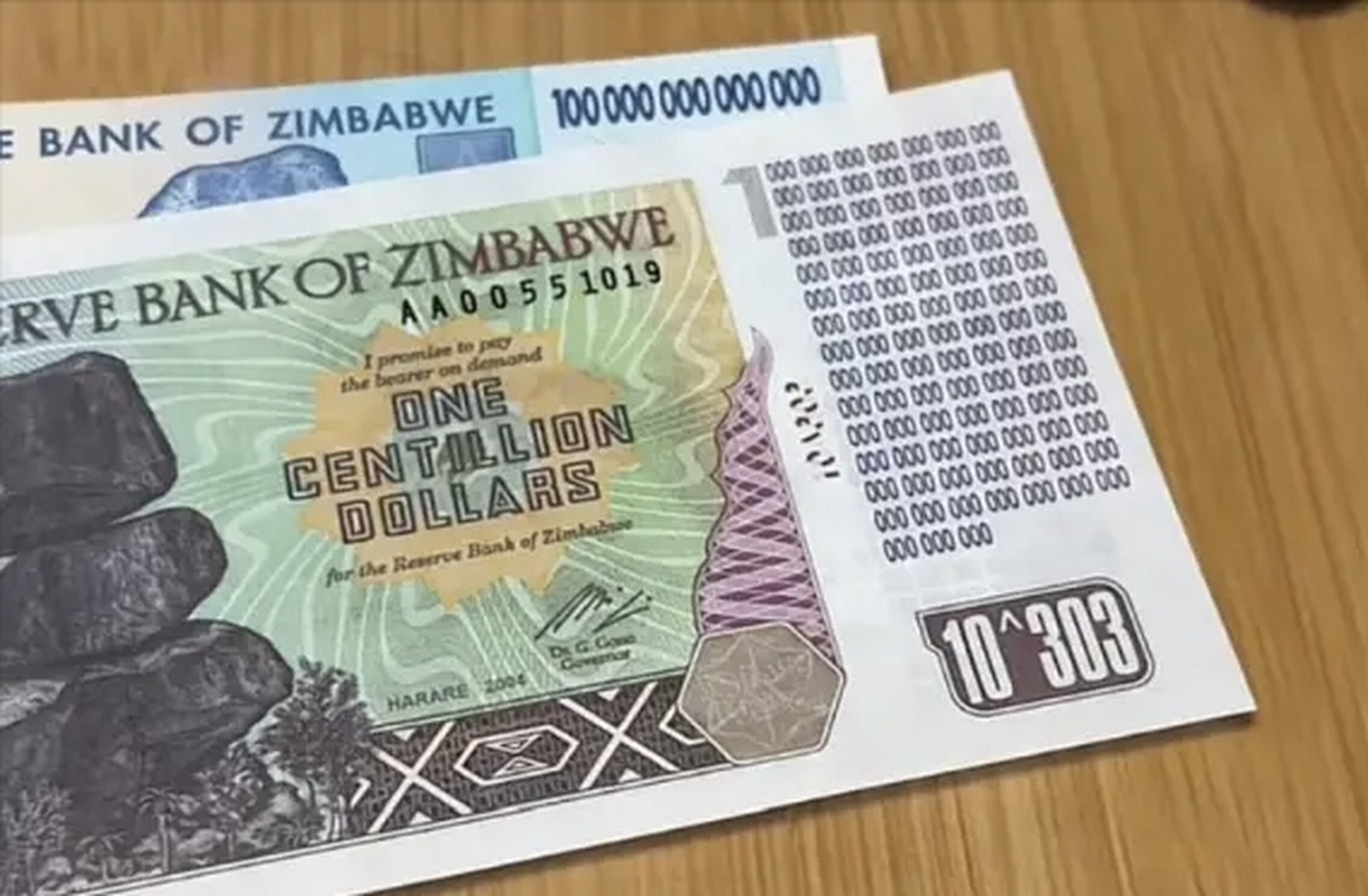 津巴布韦币等于图片