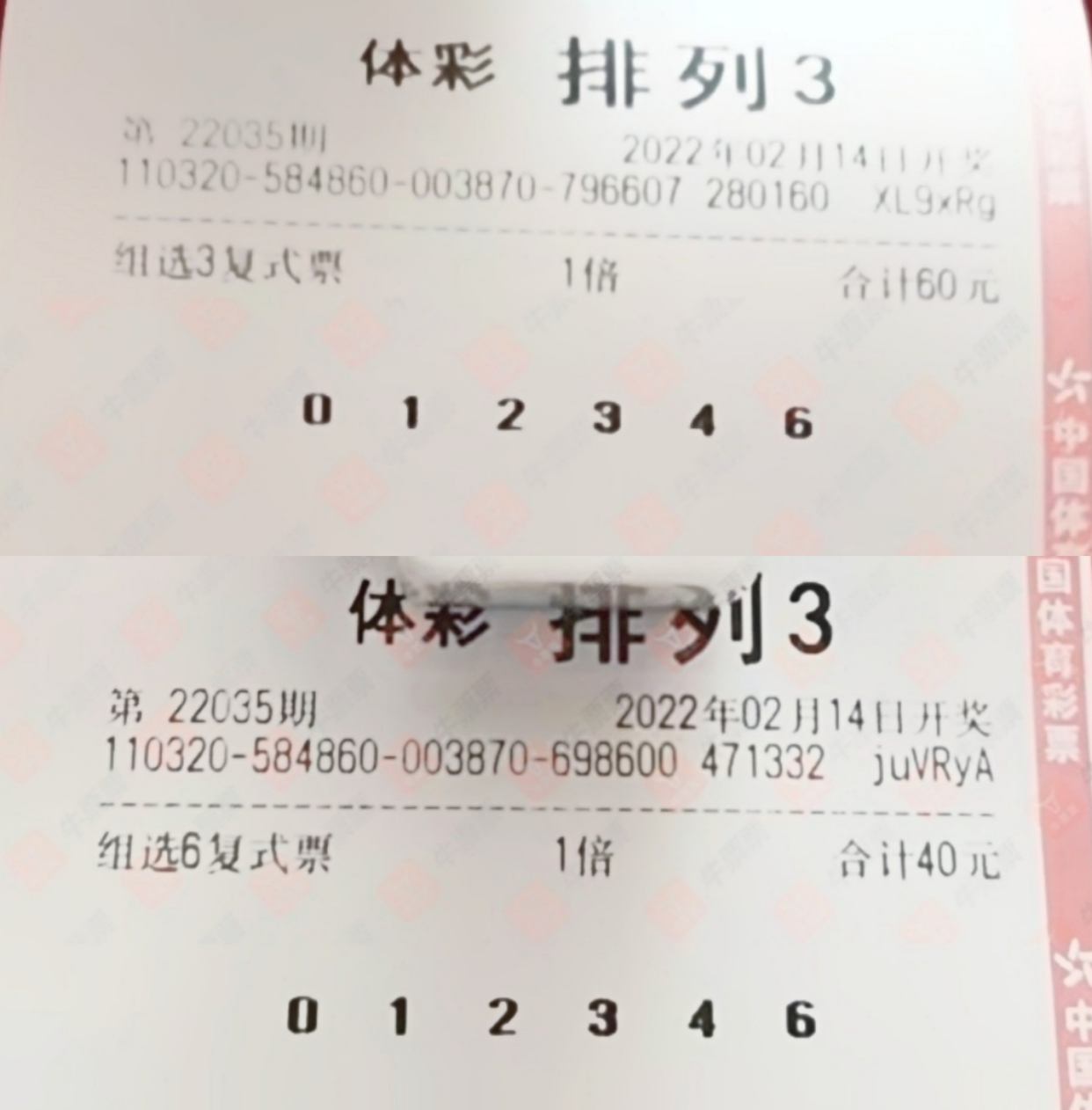 第35期排列三晒票:彩票中奖只是偶然,与其心存侥幸不如踏实工作