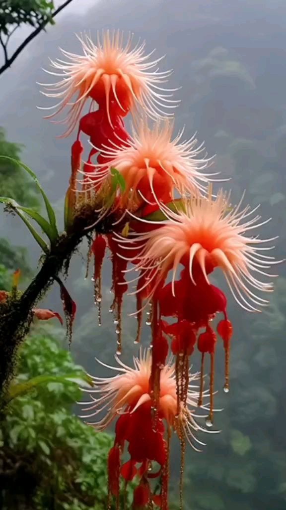 在大山深处发现几株奇特的花.