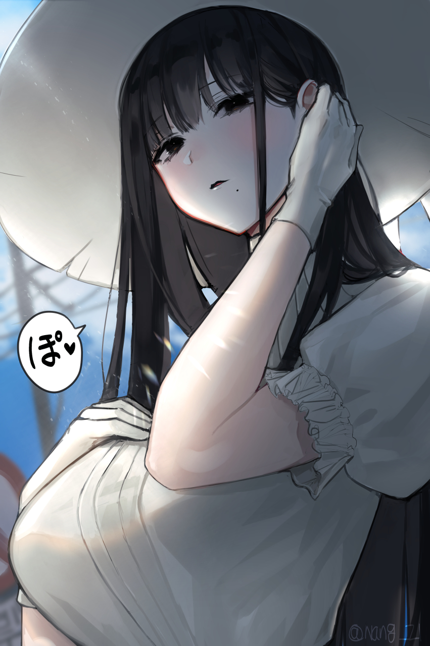 放学回家的路上遇到了八尺夫人05#二次元#  画师:nangz1