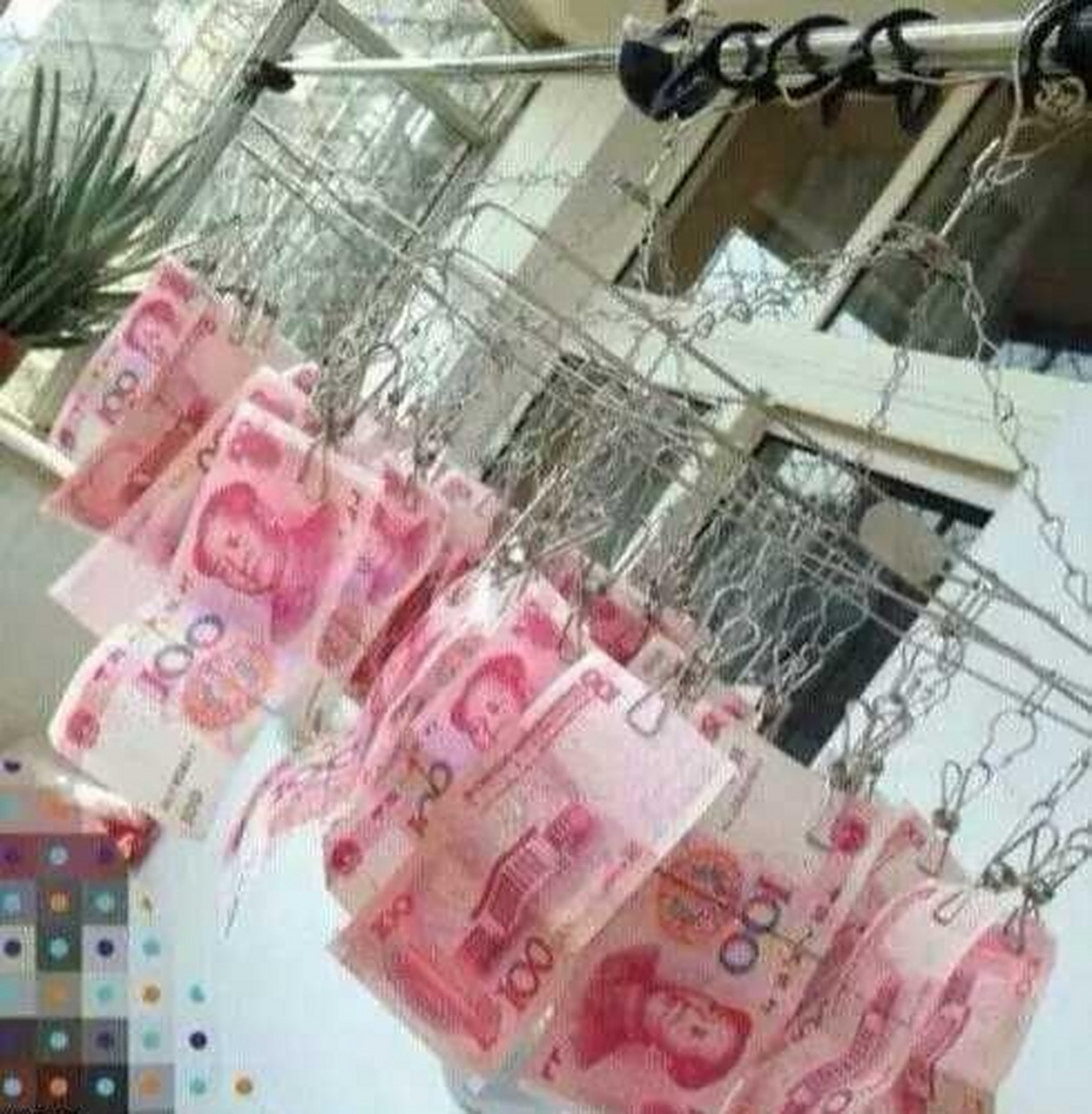 兄弟们这不是炫富啊,主要是太有空所以就把钱洗洗晾起来了[三哈]#搞笑